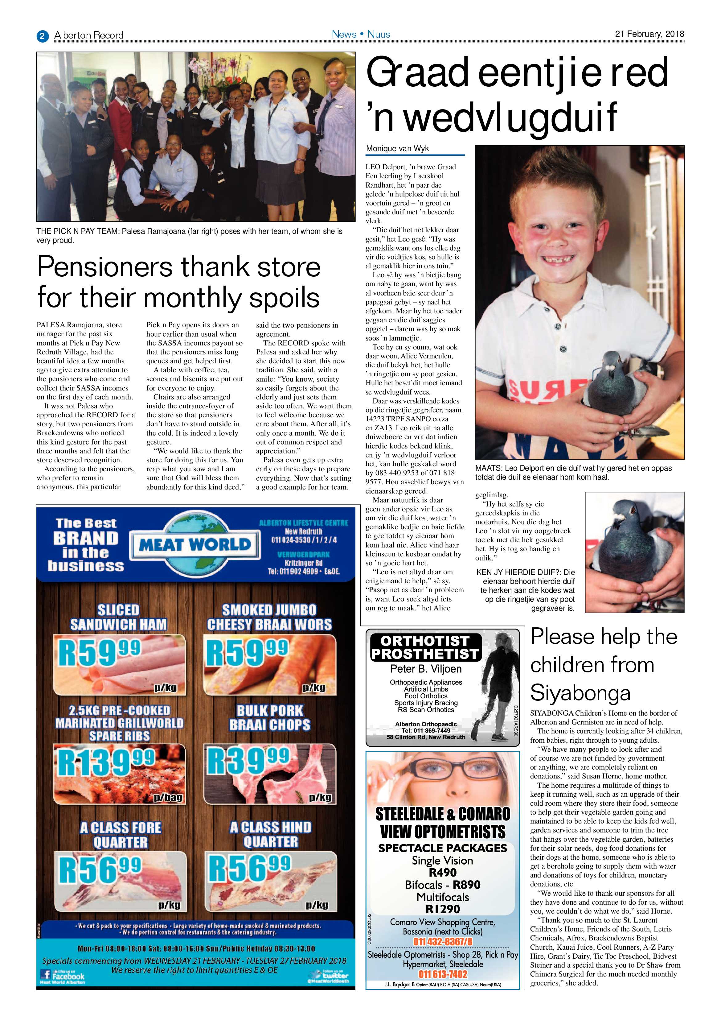 Alberton Record 21 February 2018 page 2