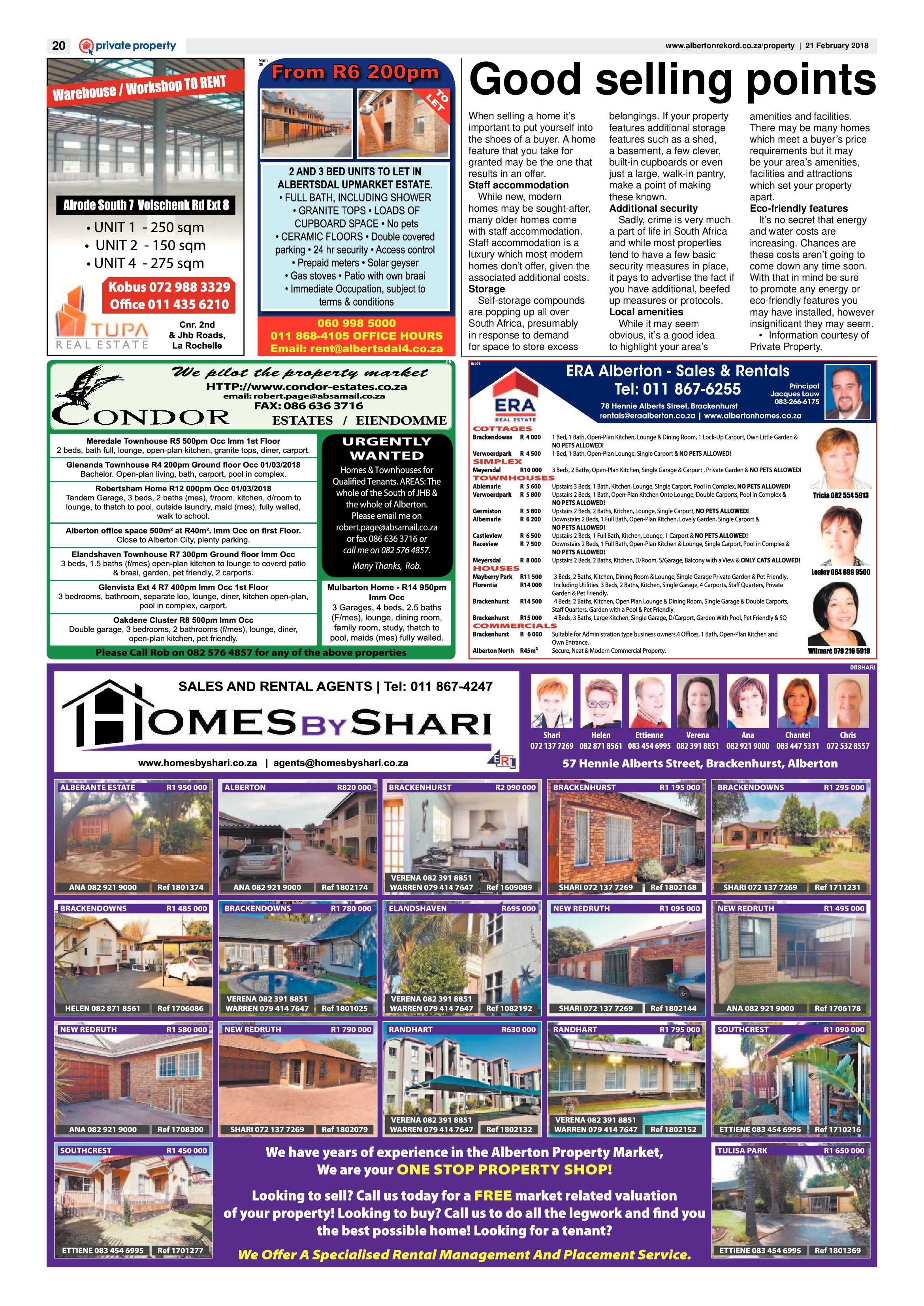 Alberton Record 21 February 2018 page 20