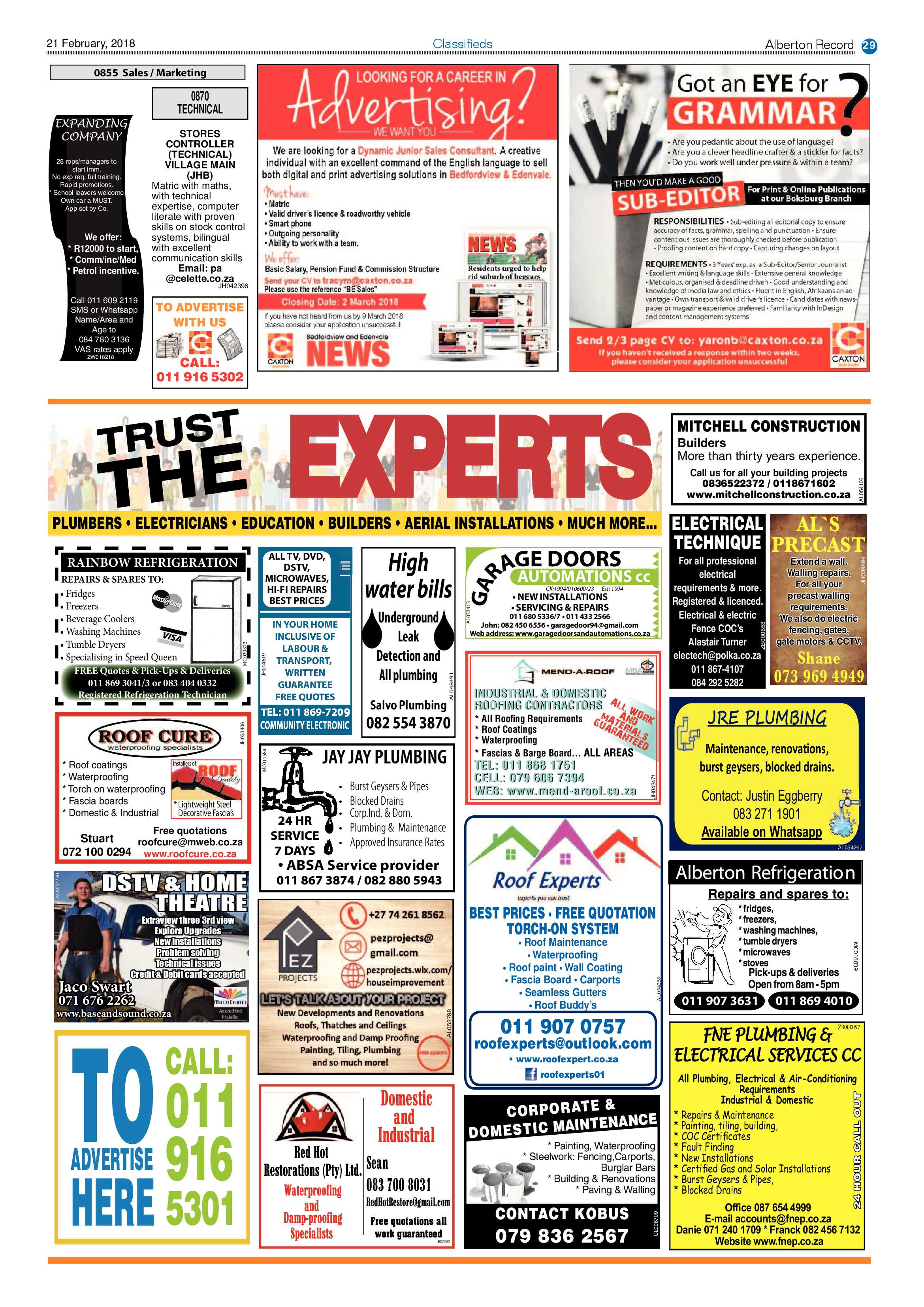 Alberton Record 21 February 2018 page 29