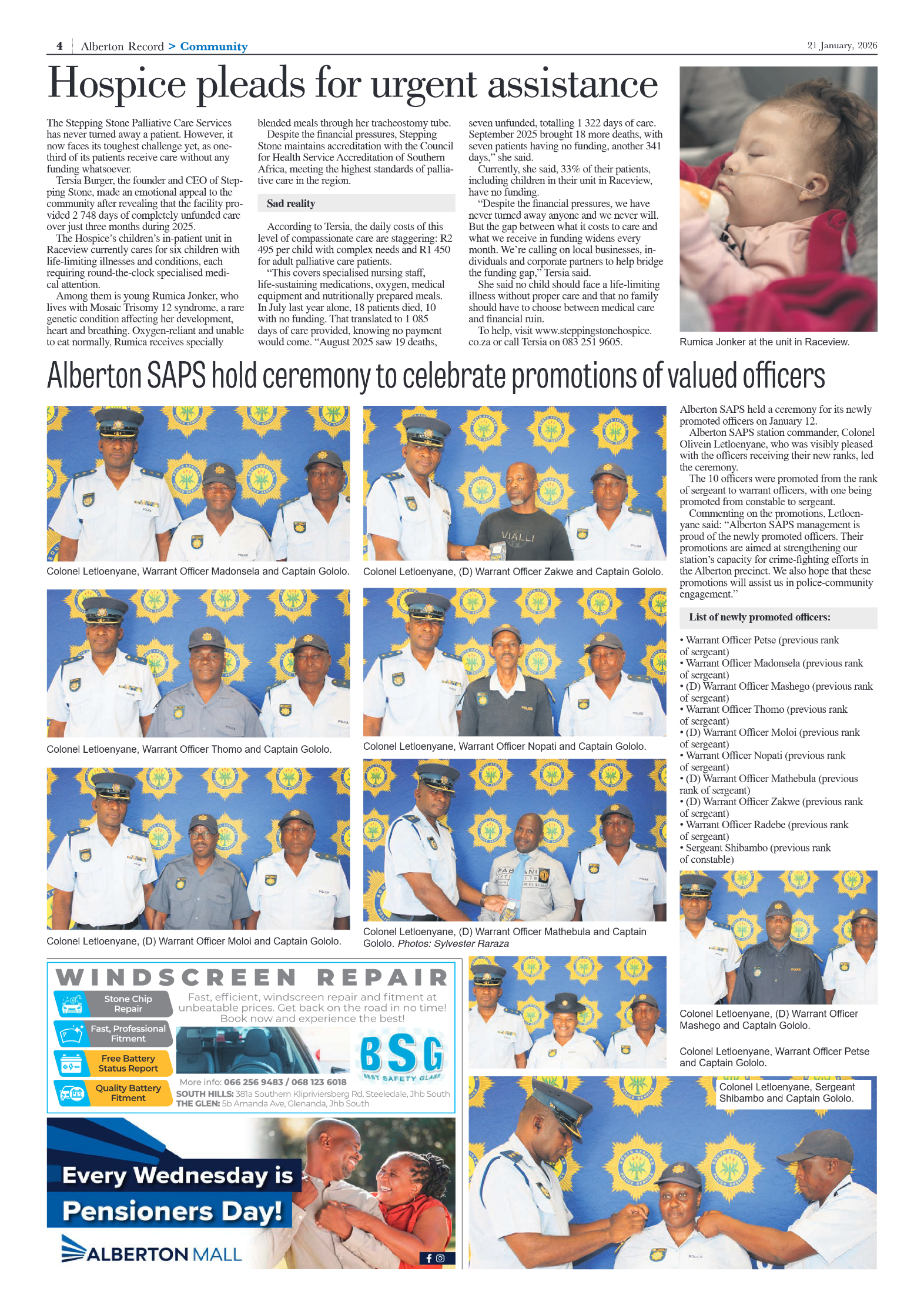 Alberton Record 21 January 2026 page 4