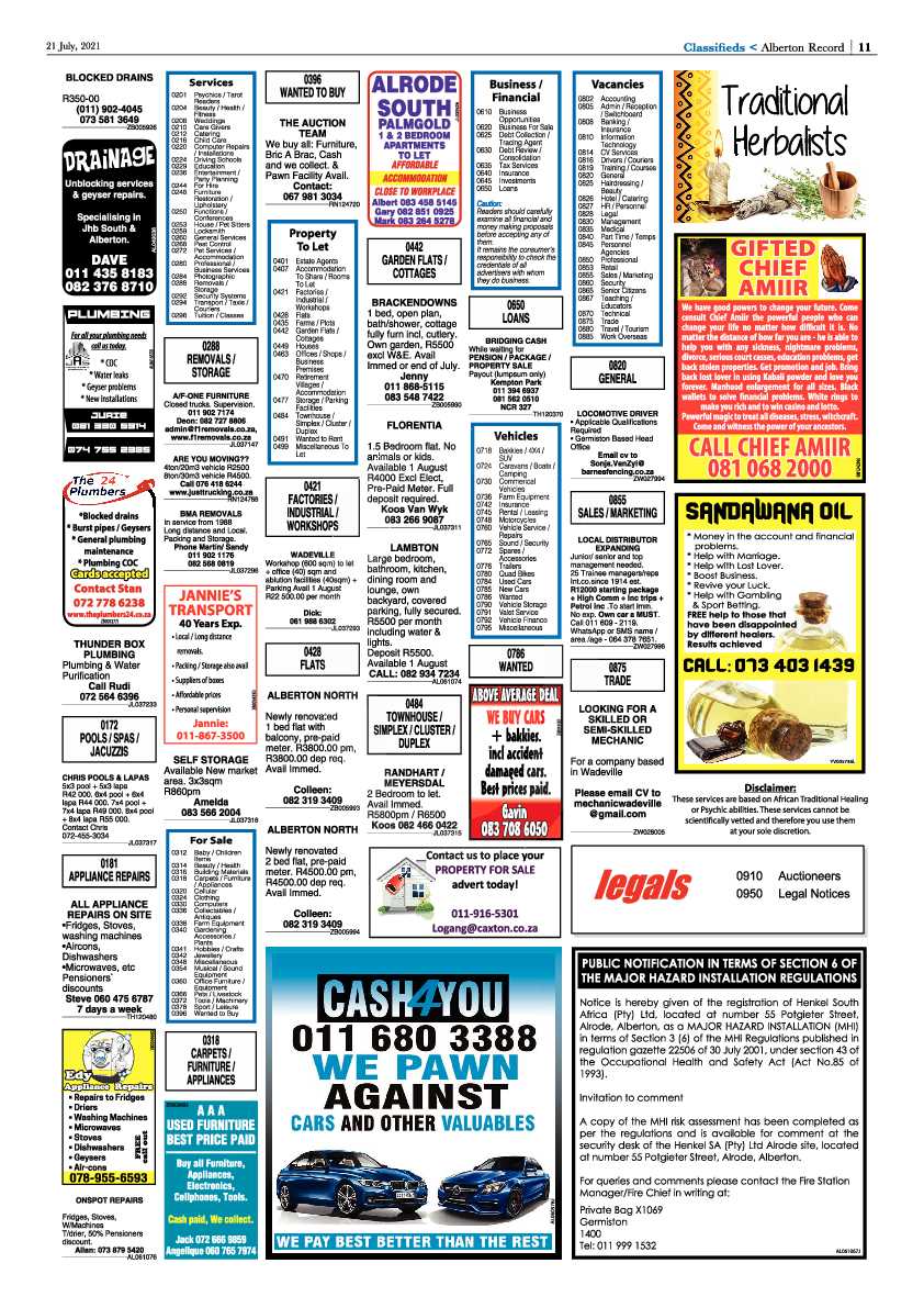 Alberton Record 21 July 2021 page 11