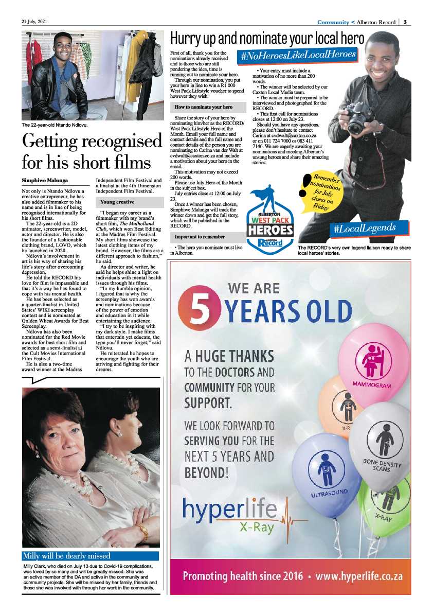 Alberton Record 21 July 2021 page 3