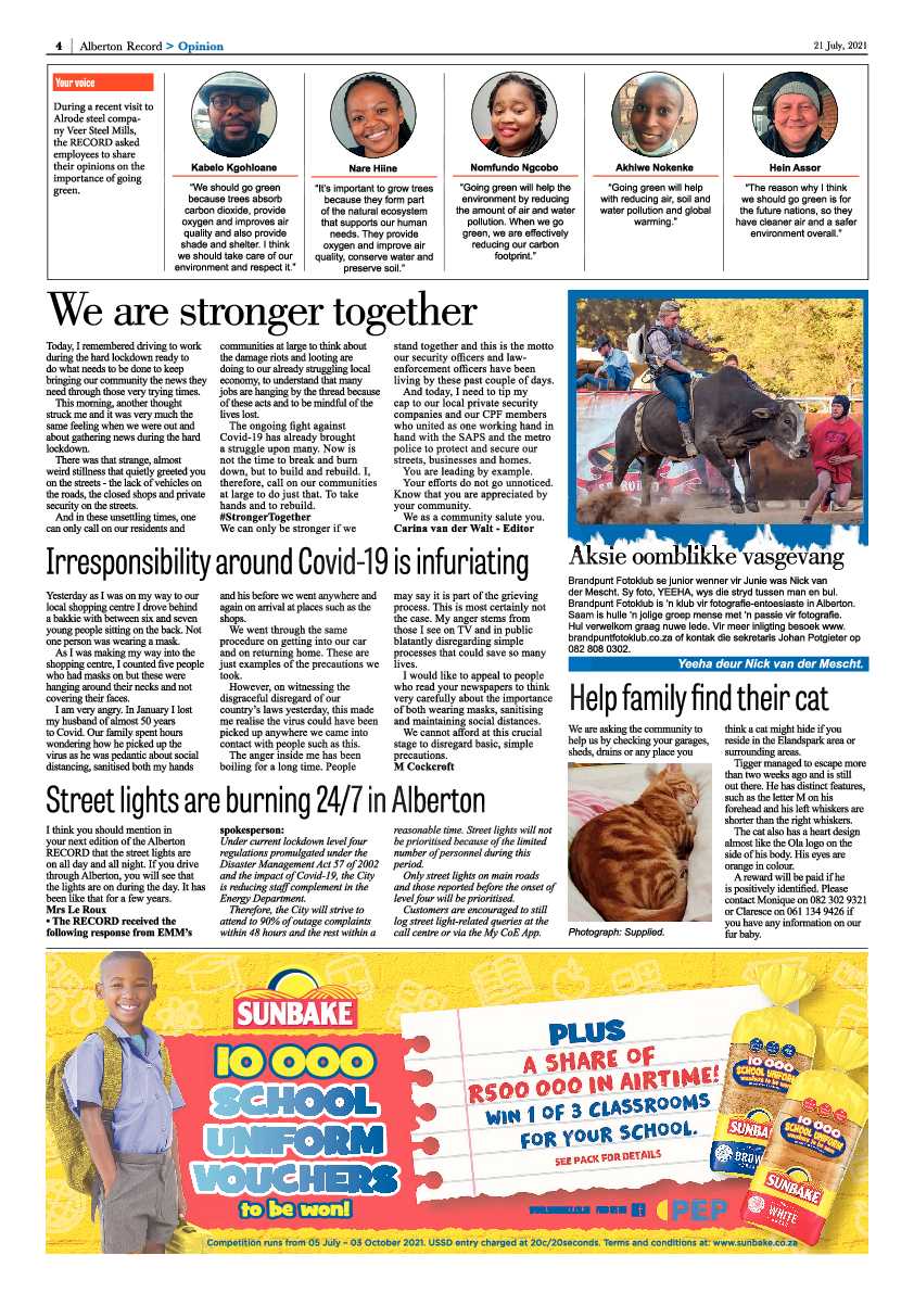 Alberton Record 21 July 2021 page 4