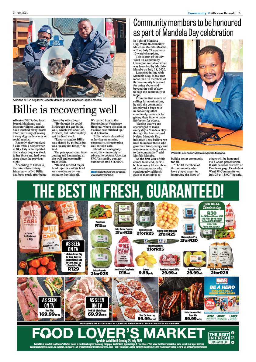 Alberton Record 21 July 2021 page 5