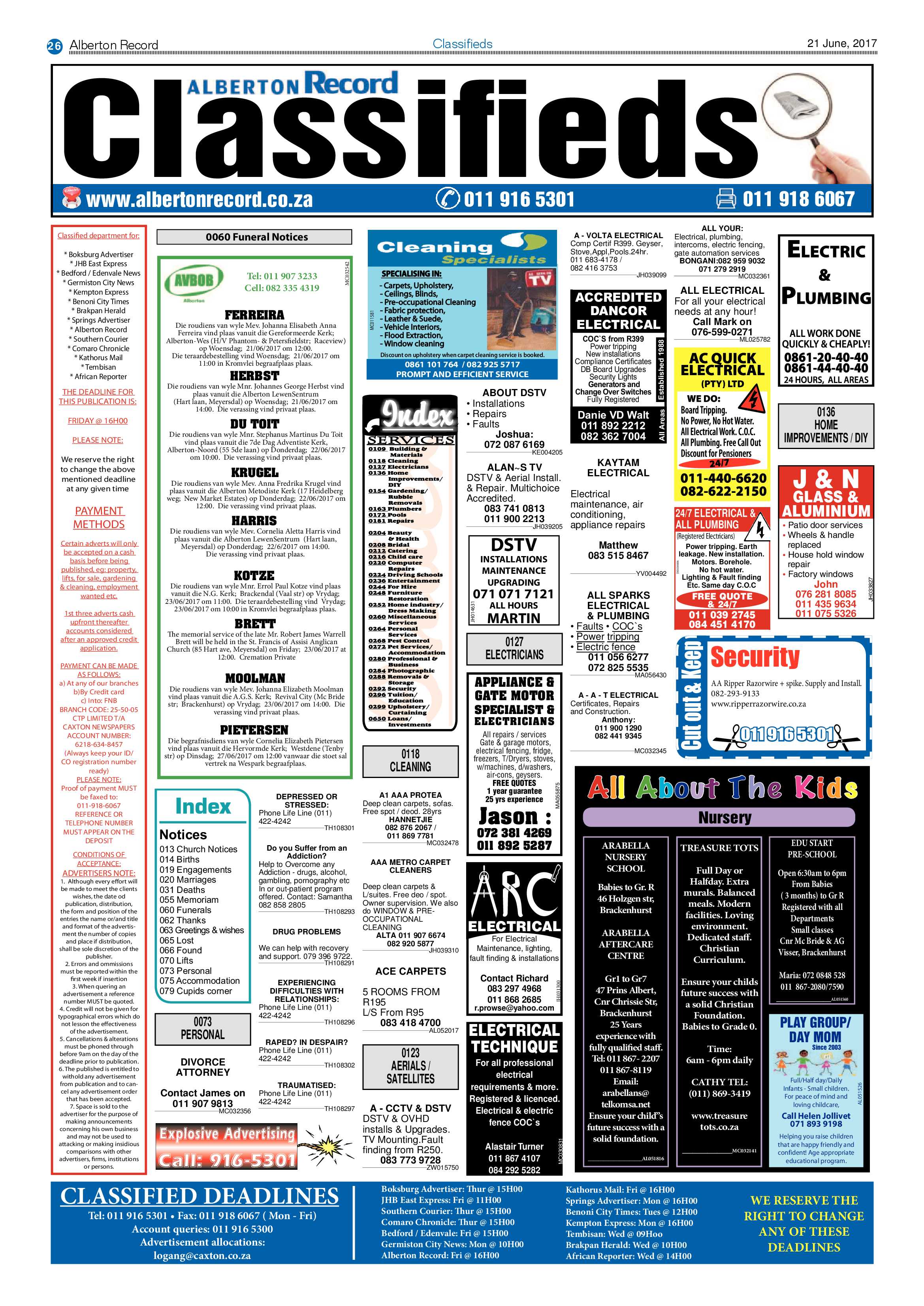 Alberton Record 21 June 2017 page 26