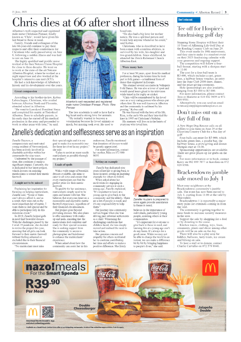 Alberton Record 21 June 2023 page 3