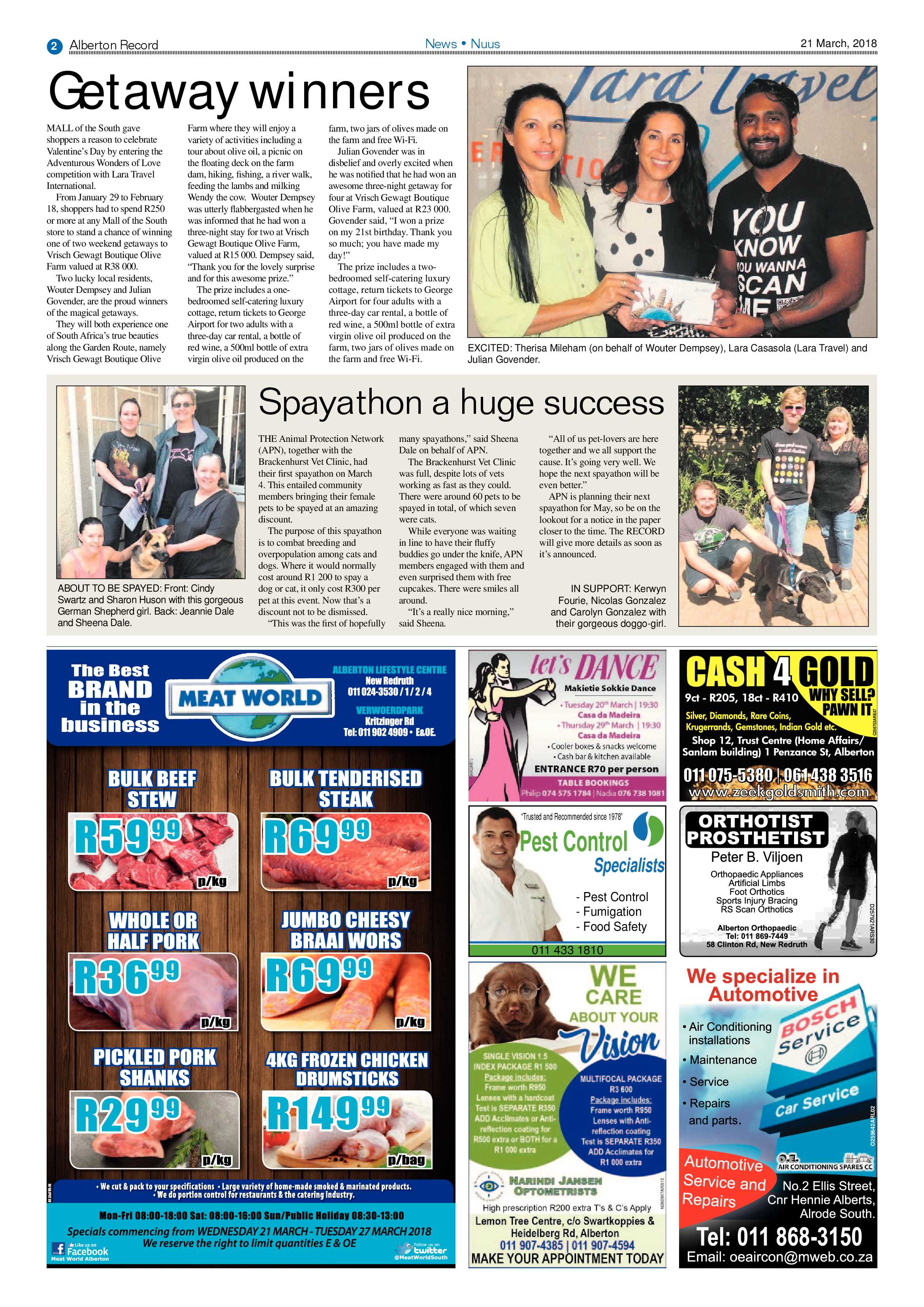 Alberton Record 21 March 2018 page 2
