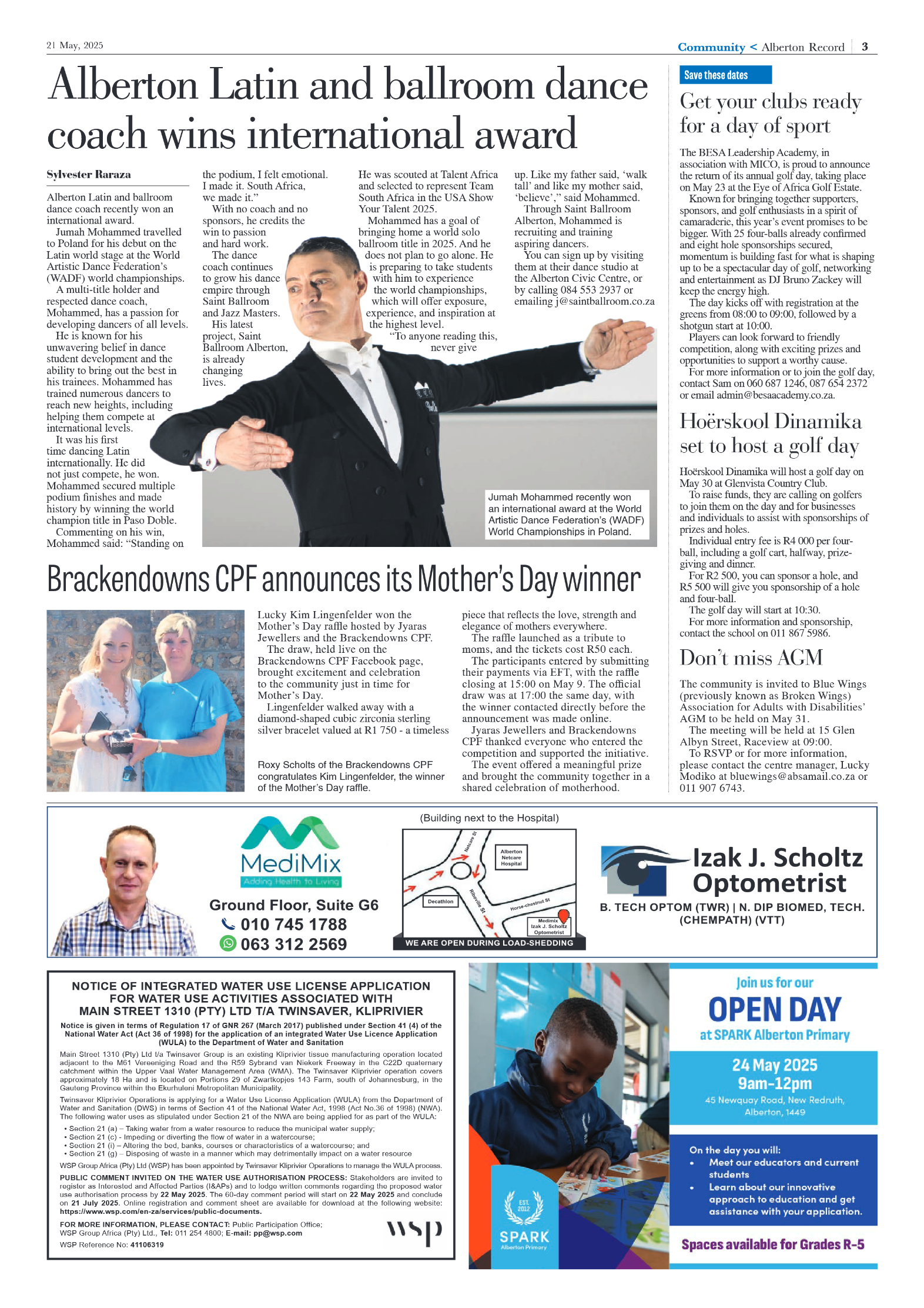Alberton Record 21 May 2025 page 3