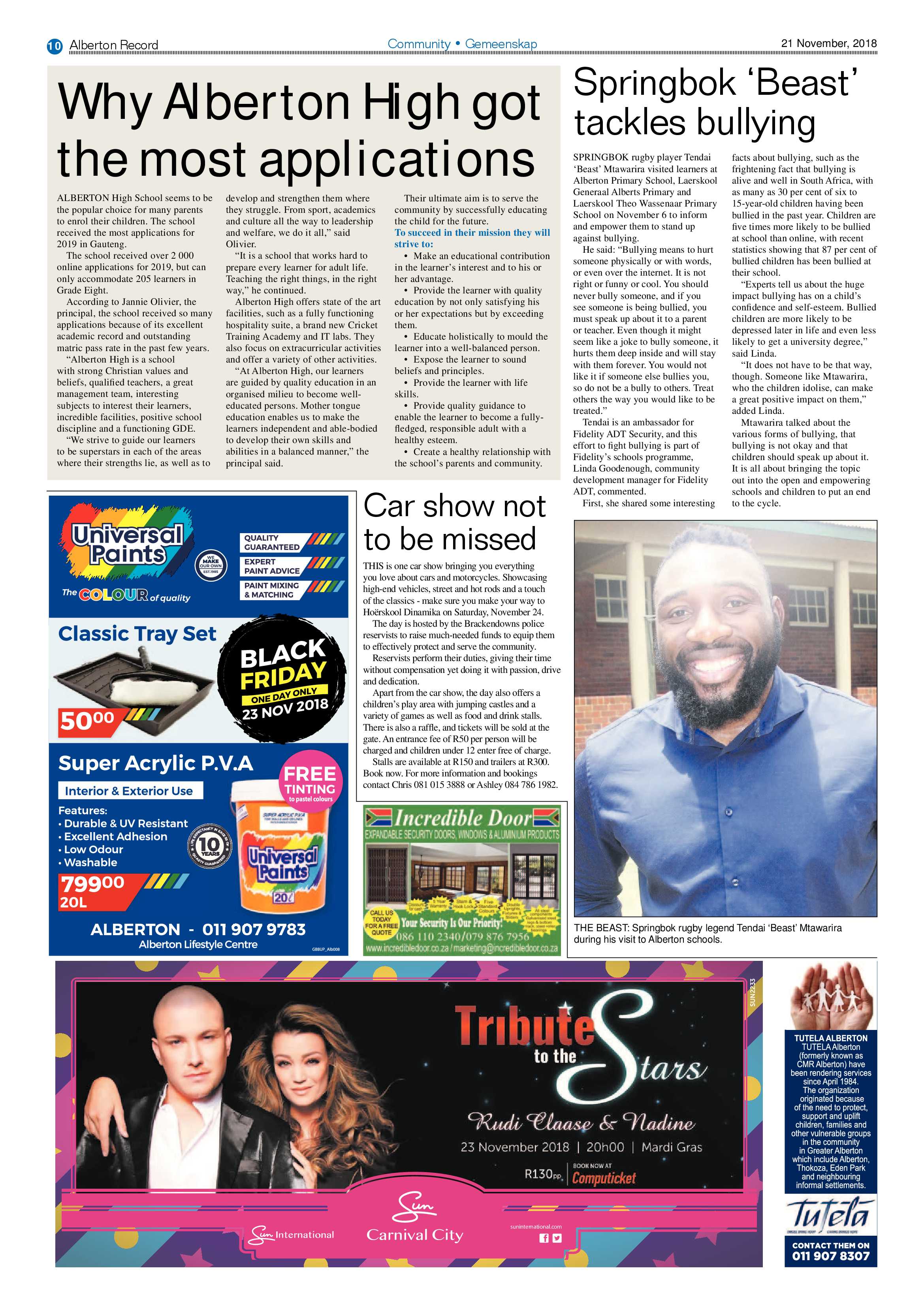 Alberton Record 21 November 2018 page 10