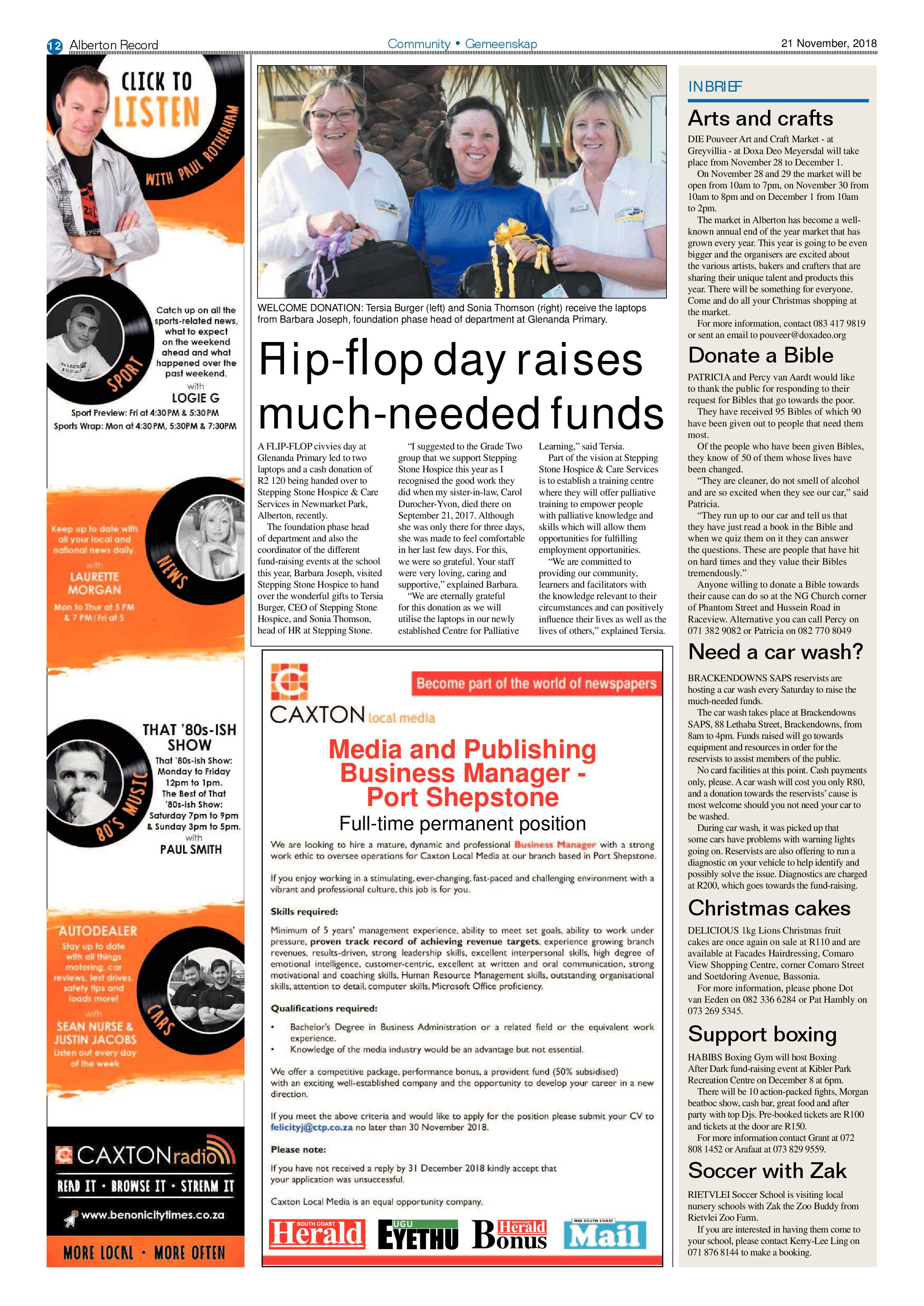 Alberton Record 21 November 2018 page 12