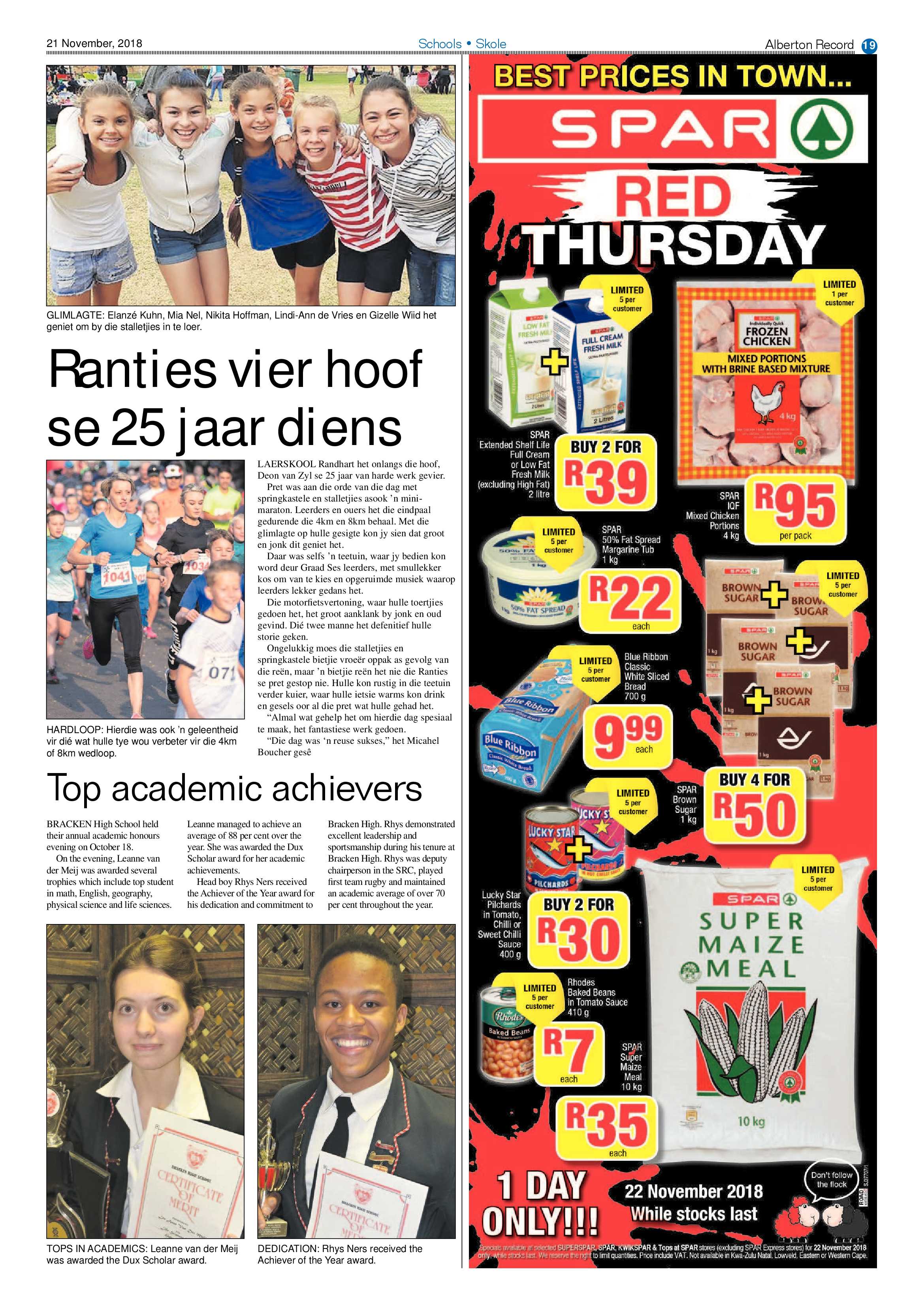 Alberton Record 21 November 2018 page 19