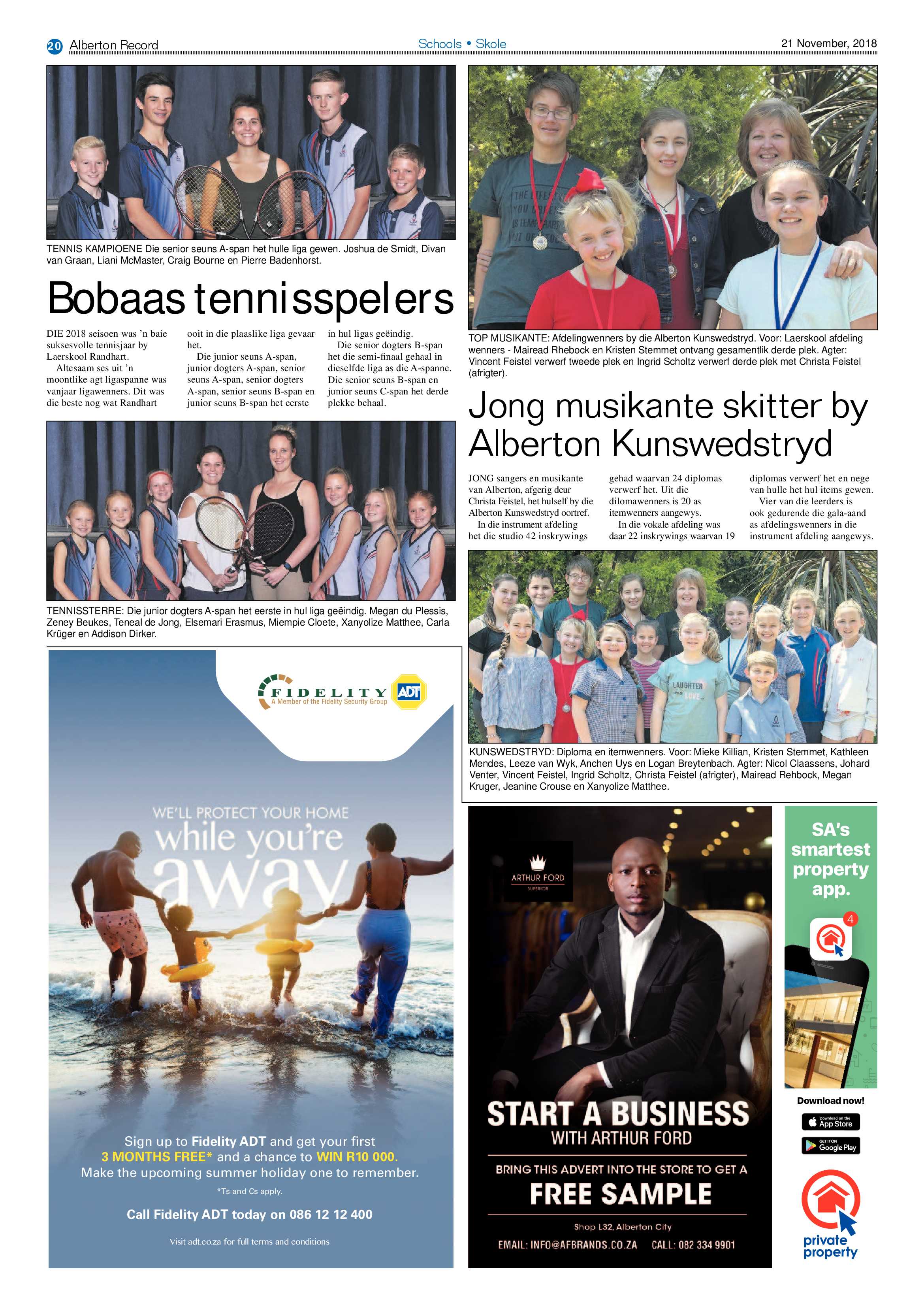 Alberton Record 21 November 2018 page 20