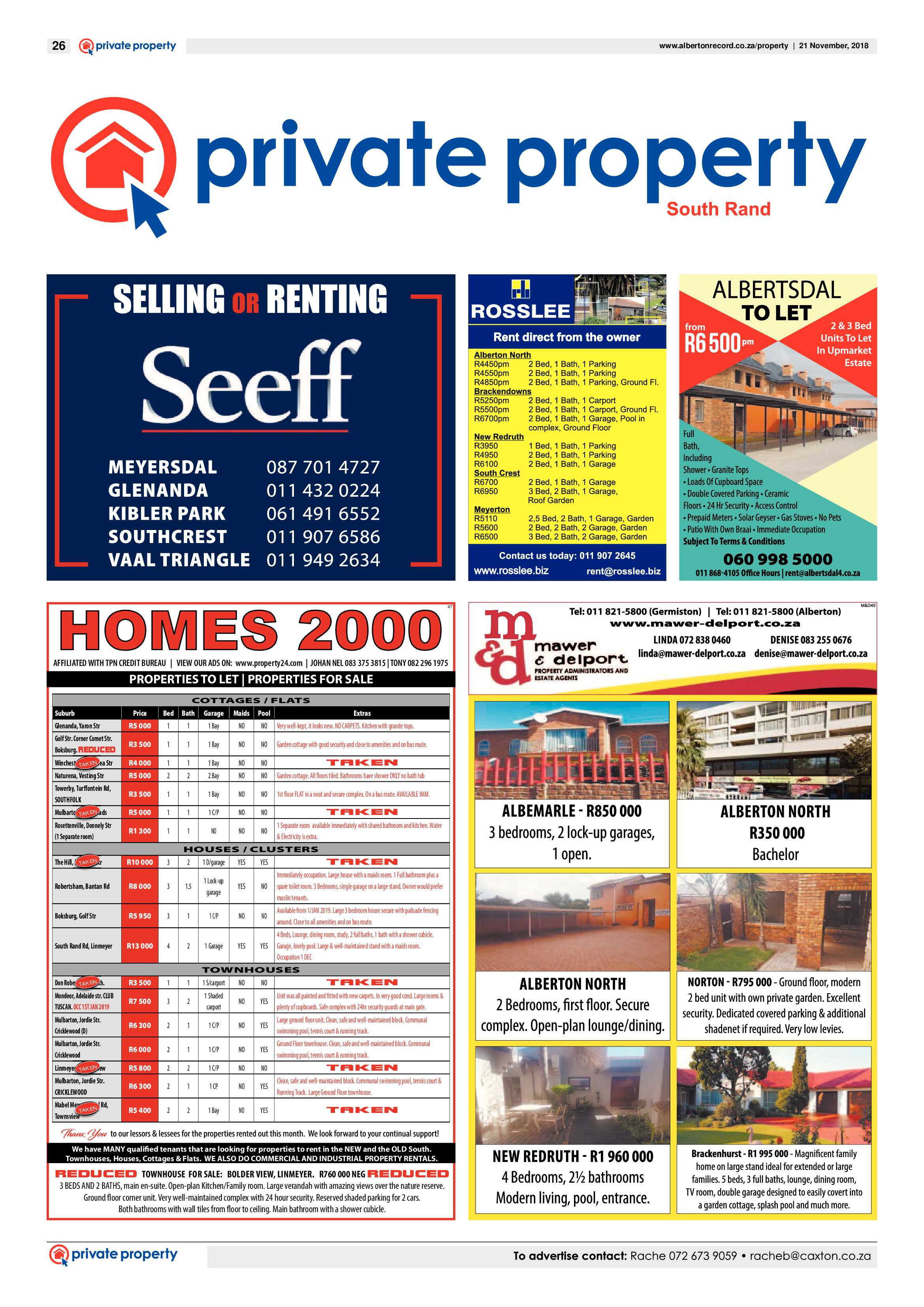 Alberton Record 21 November 2018 page 26