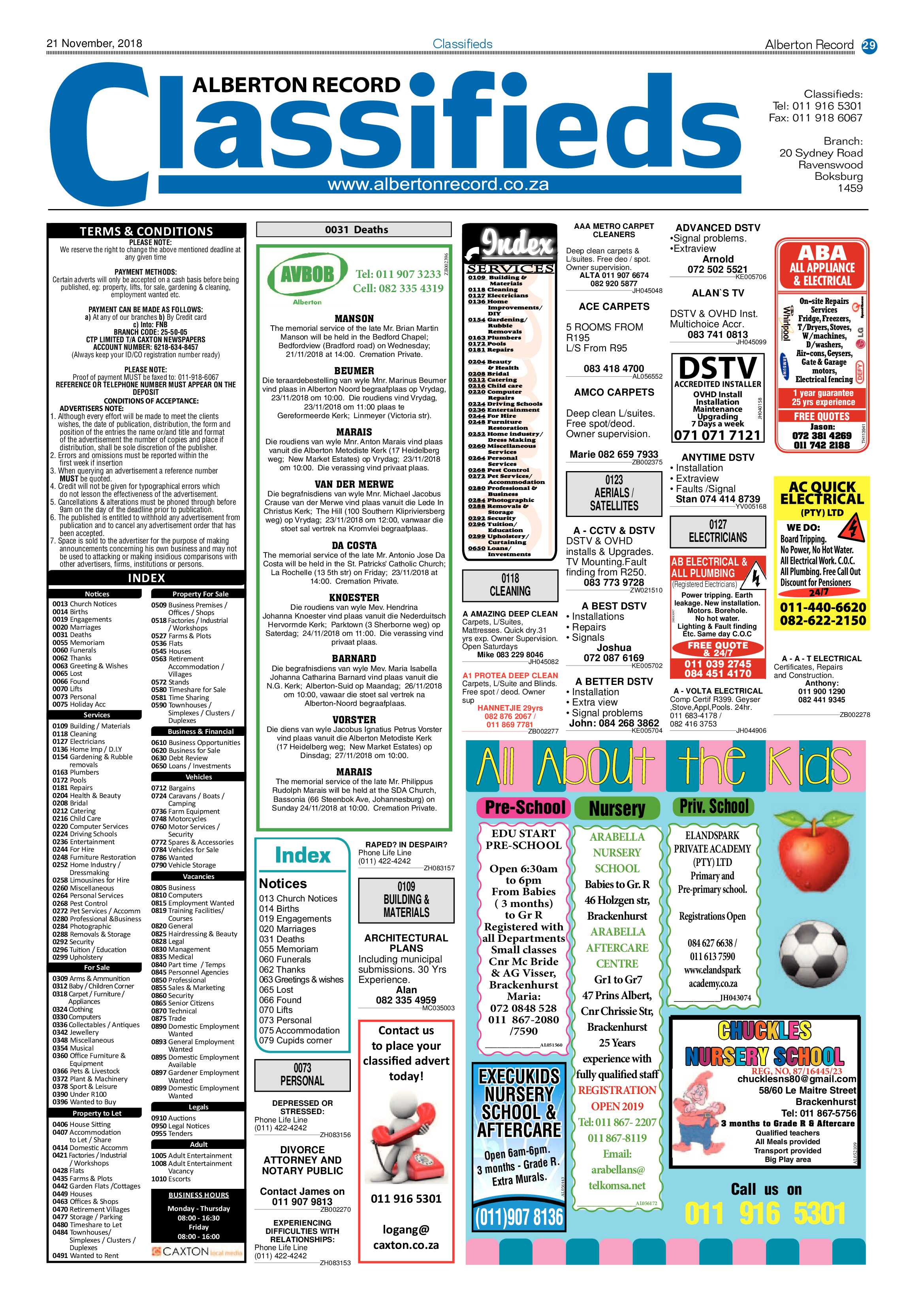 Alberton Record 21 November 2018 page 29