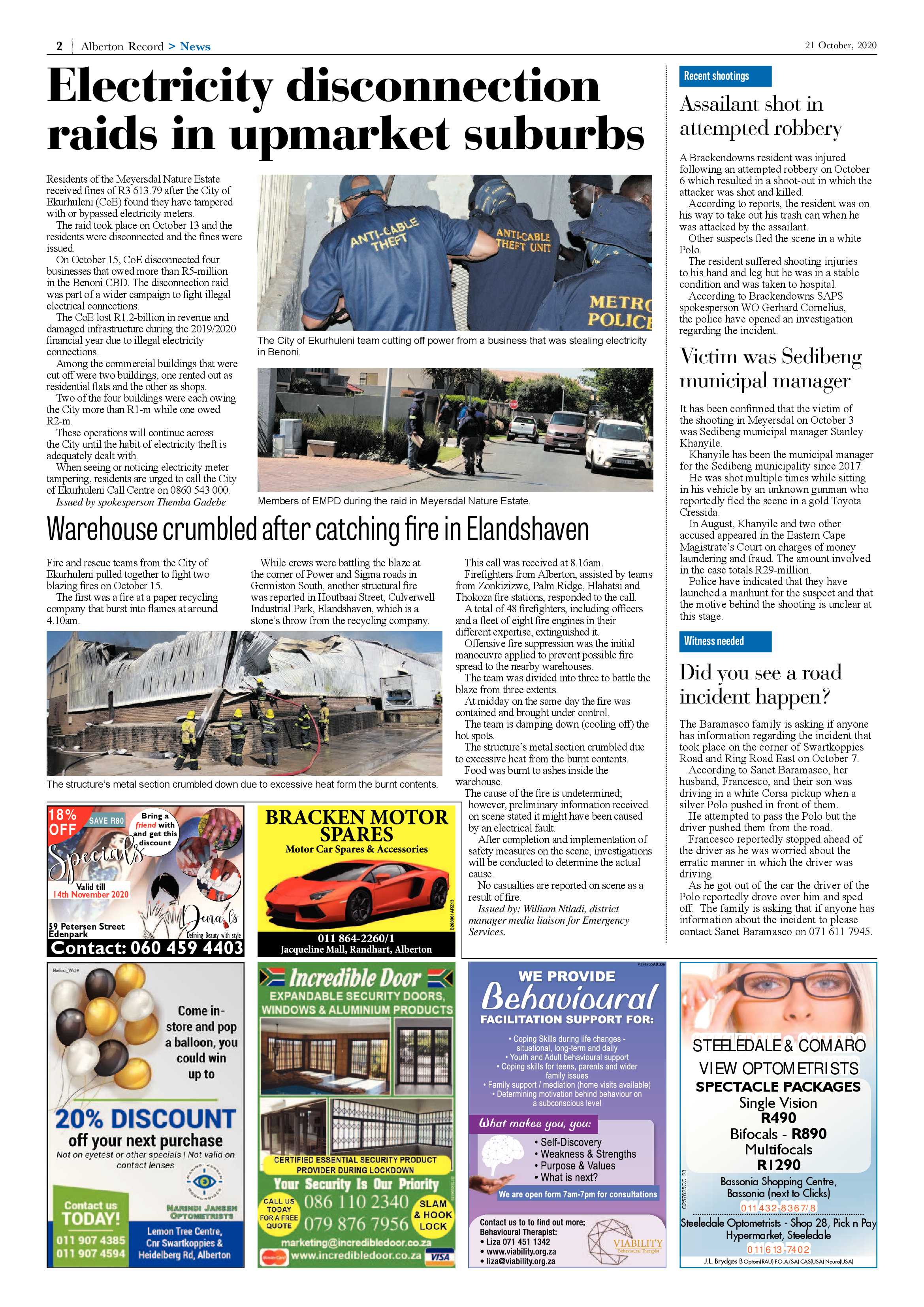 Alberton Record 21 October 2020 page 2