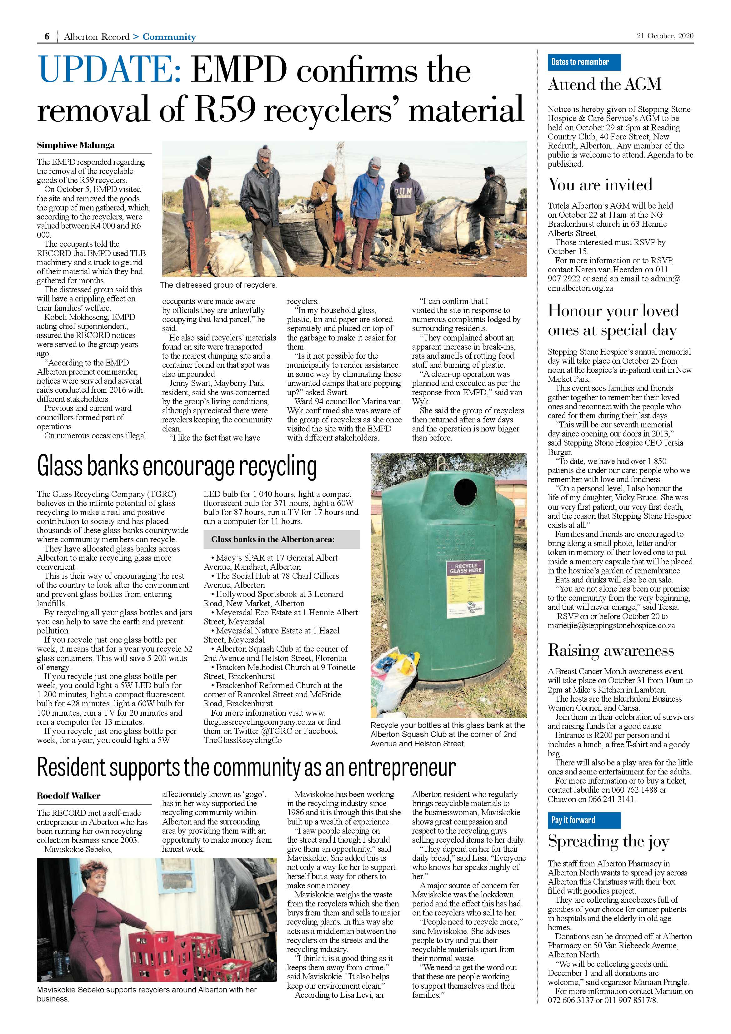 Alberton Record 21 October 2020 page 6