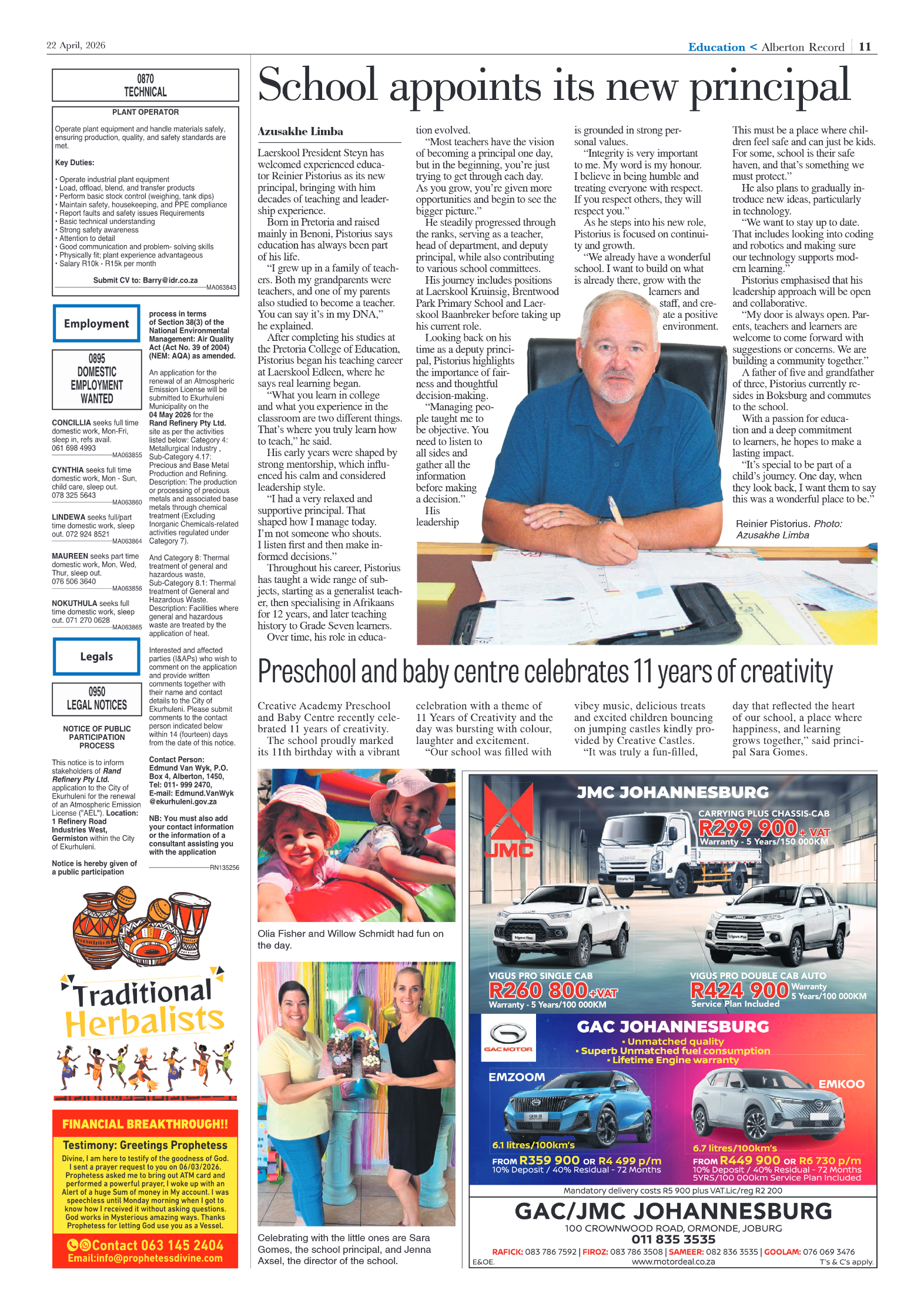 Alberton Record 22 April 2026 page 7