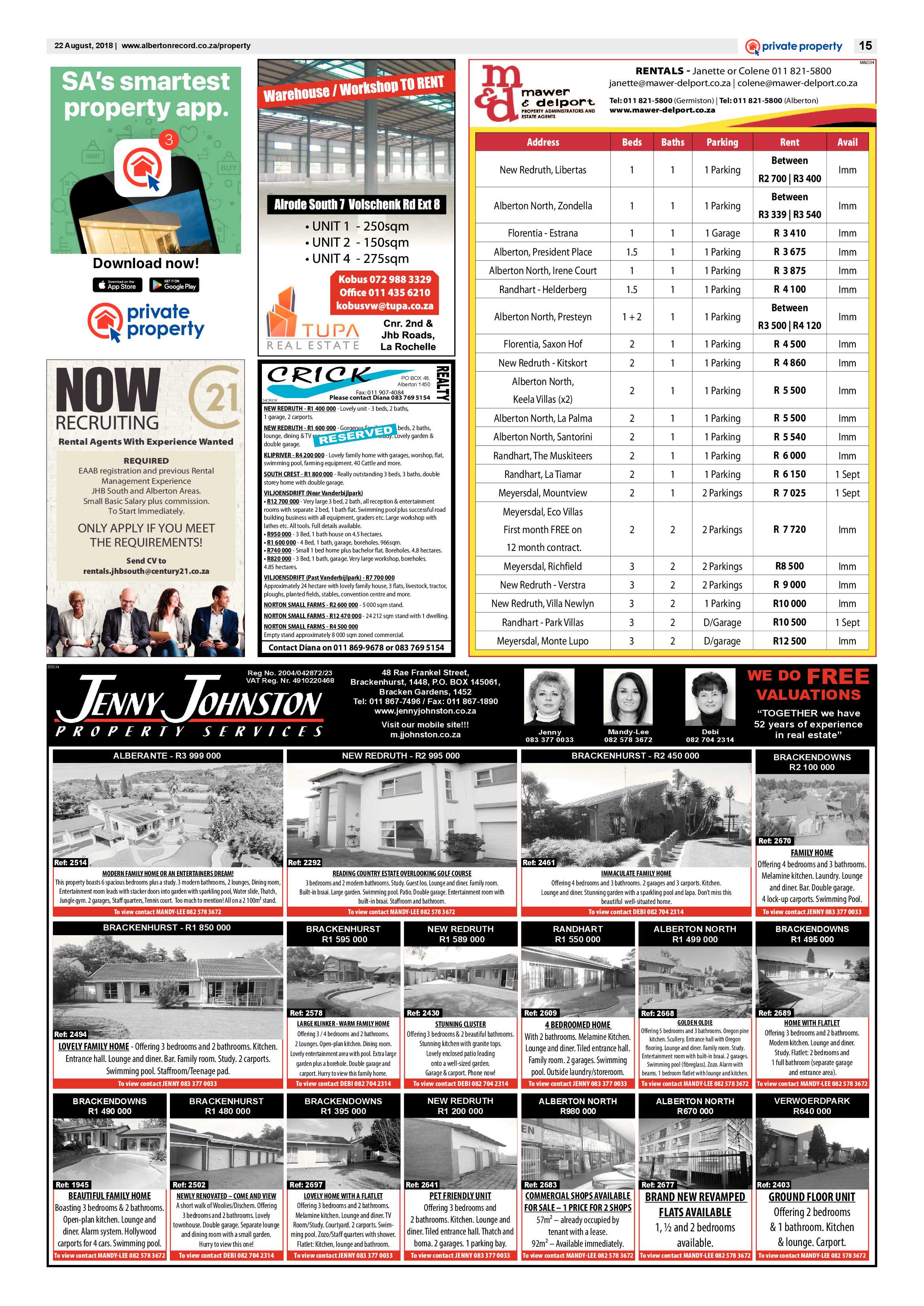 Alberton Record 22 August 2018 page 15