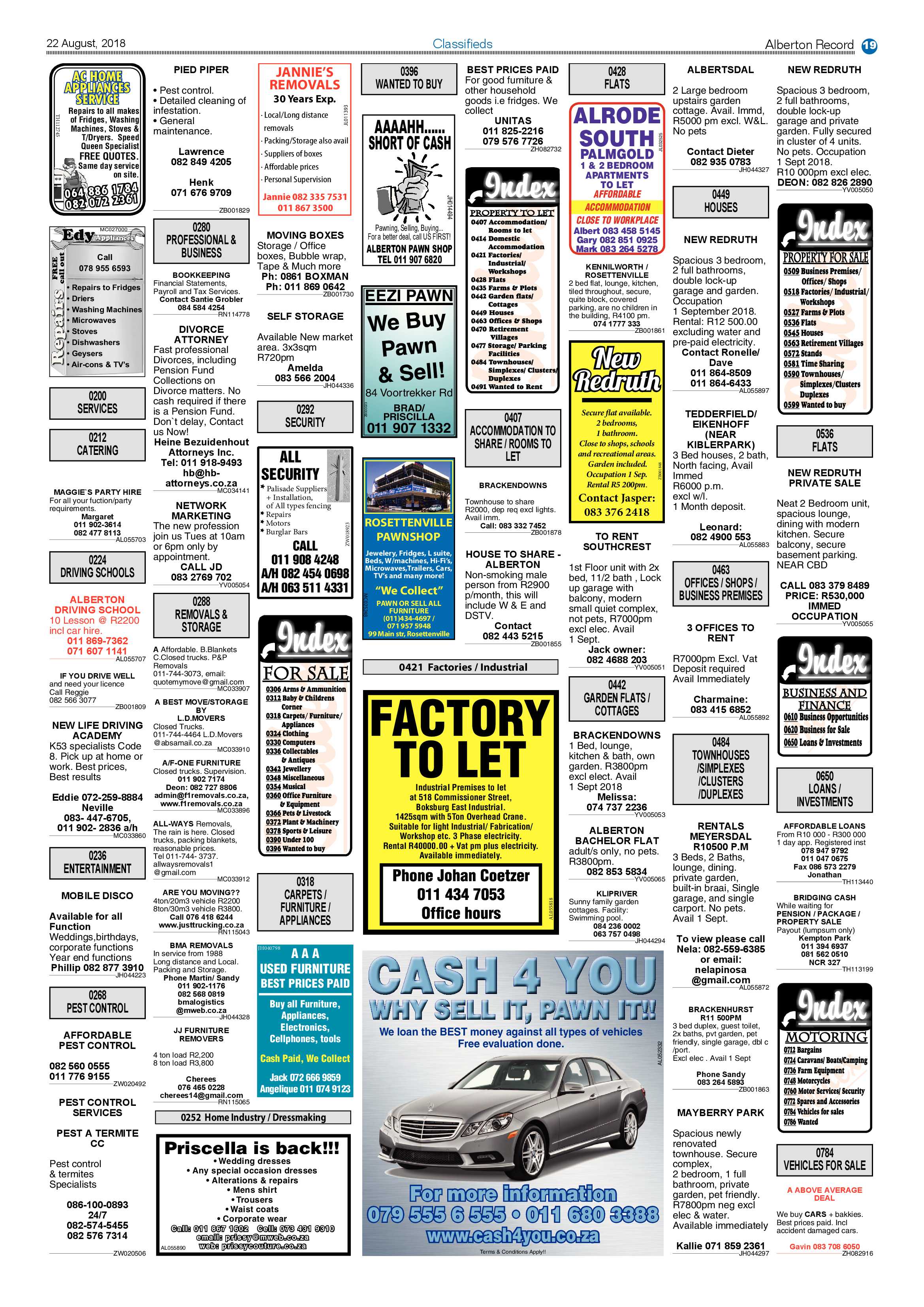 Alberton Record 22 August 2018 page 19