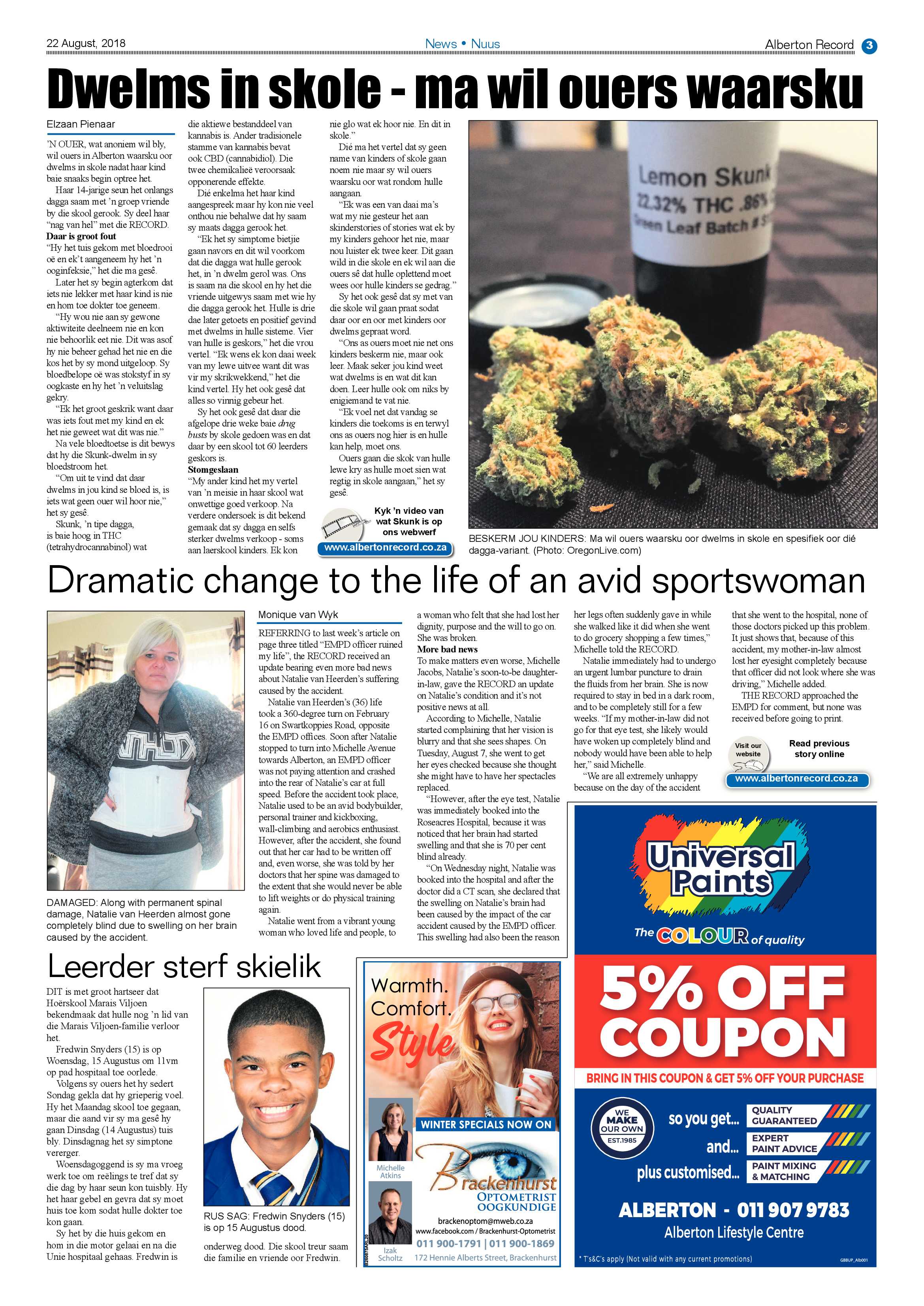 Alberton Record 22 August 2018 page 3