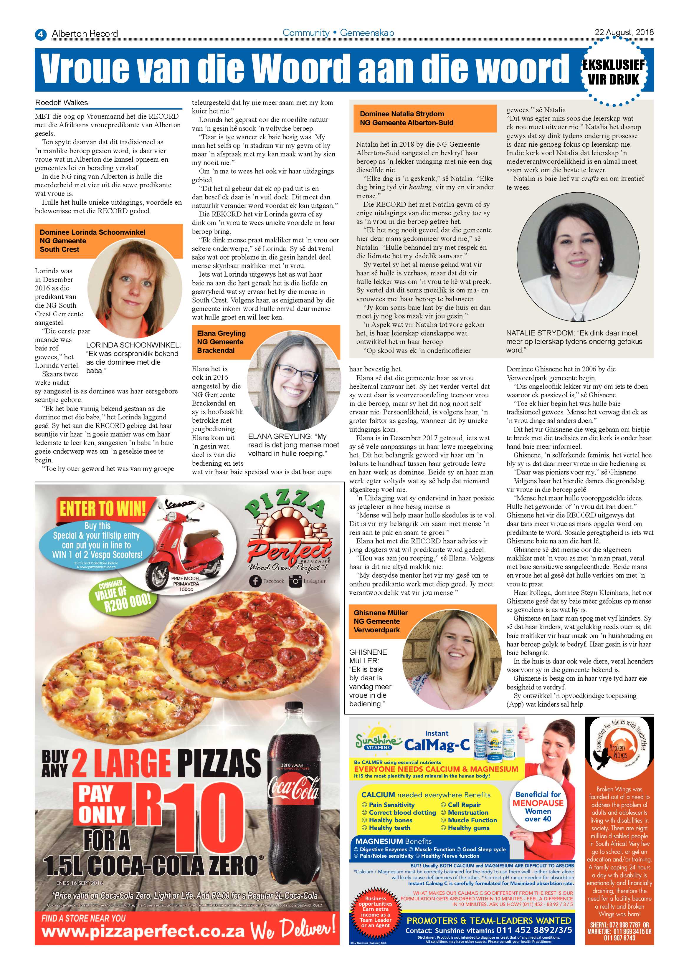 Alberton Record 22 August 2018 page 4