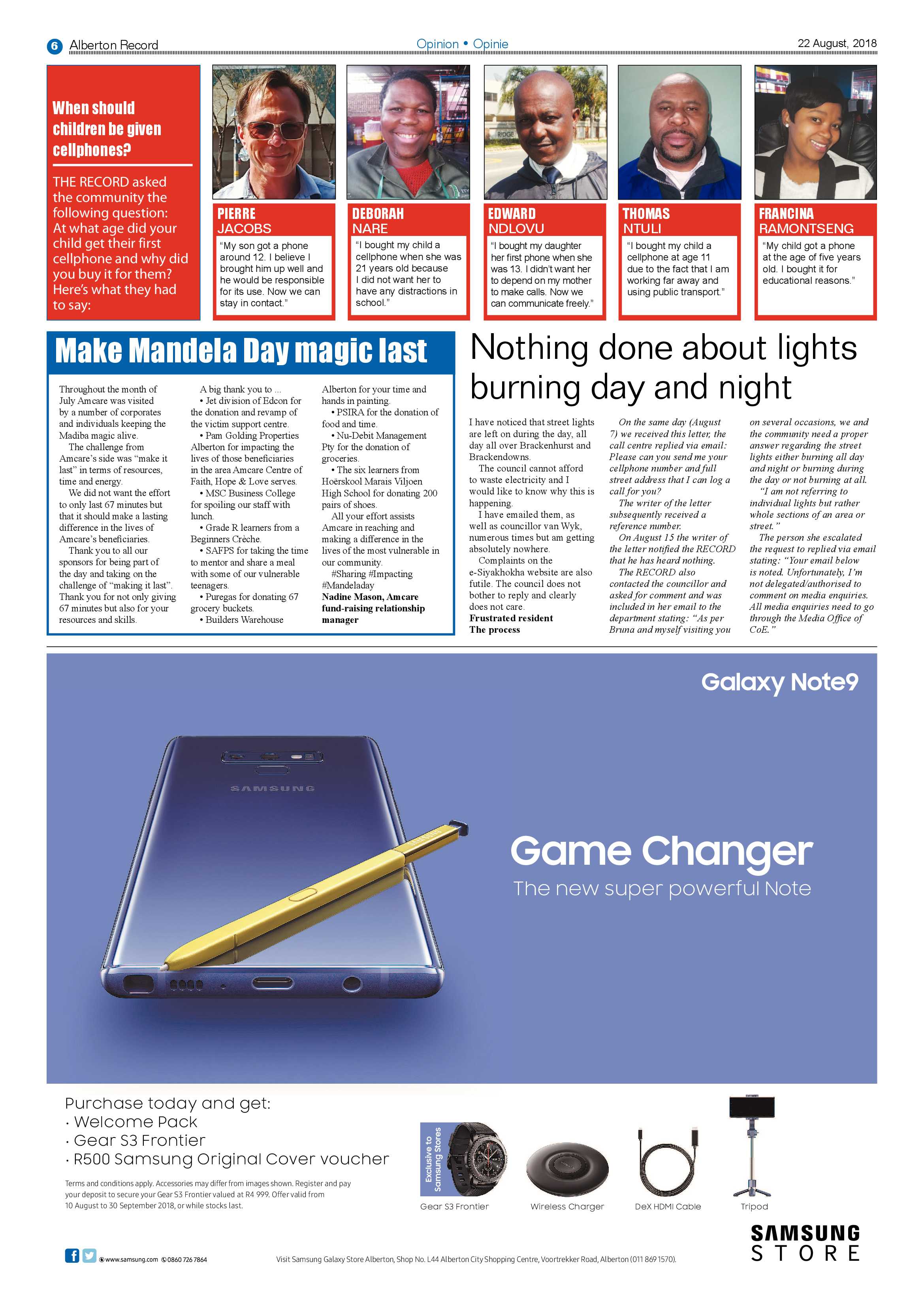 Alberton Record 22 August 2018 page 6