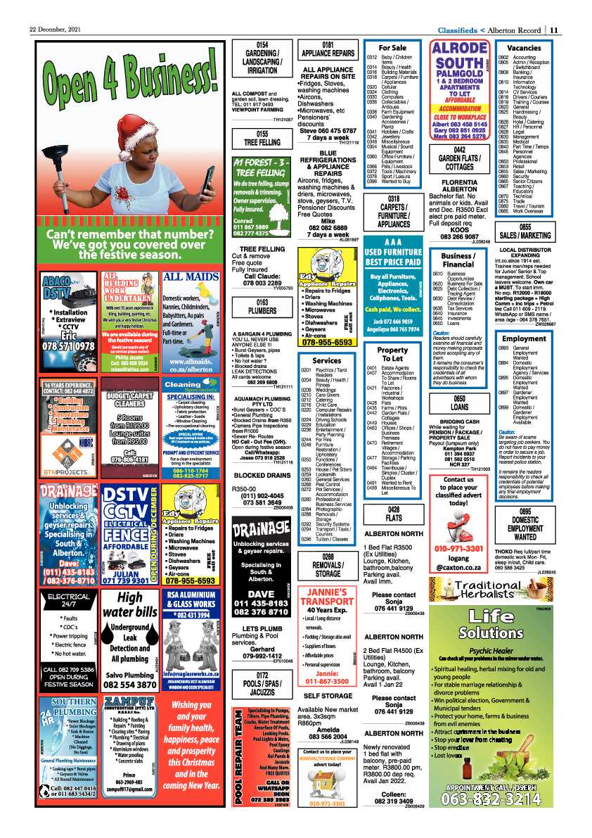 Alberton Record 22 December 2021 page 11