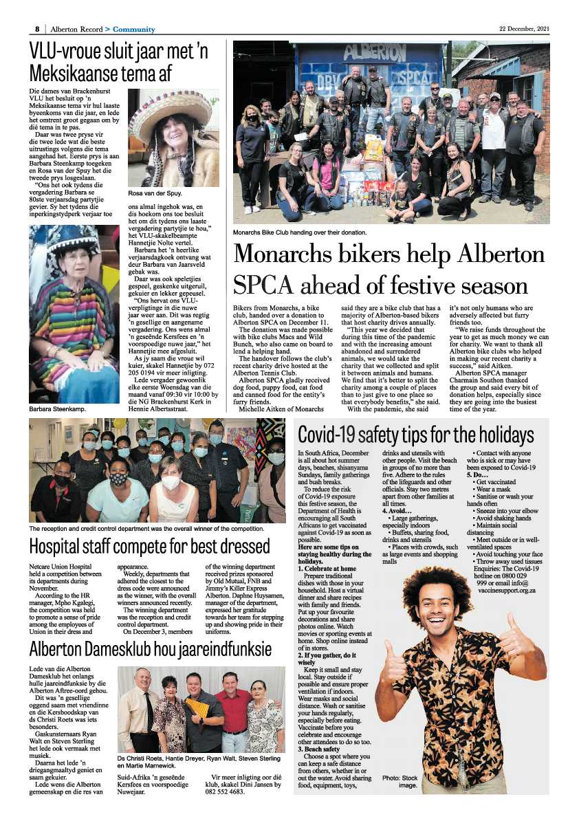 Alberton Record 22 December 2021 page 8