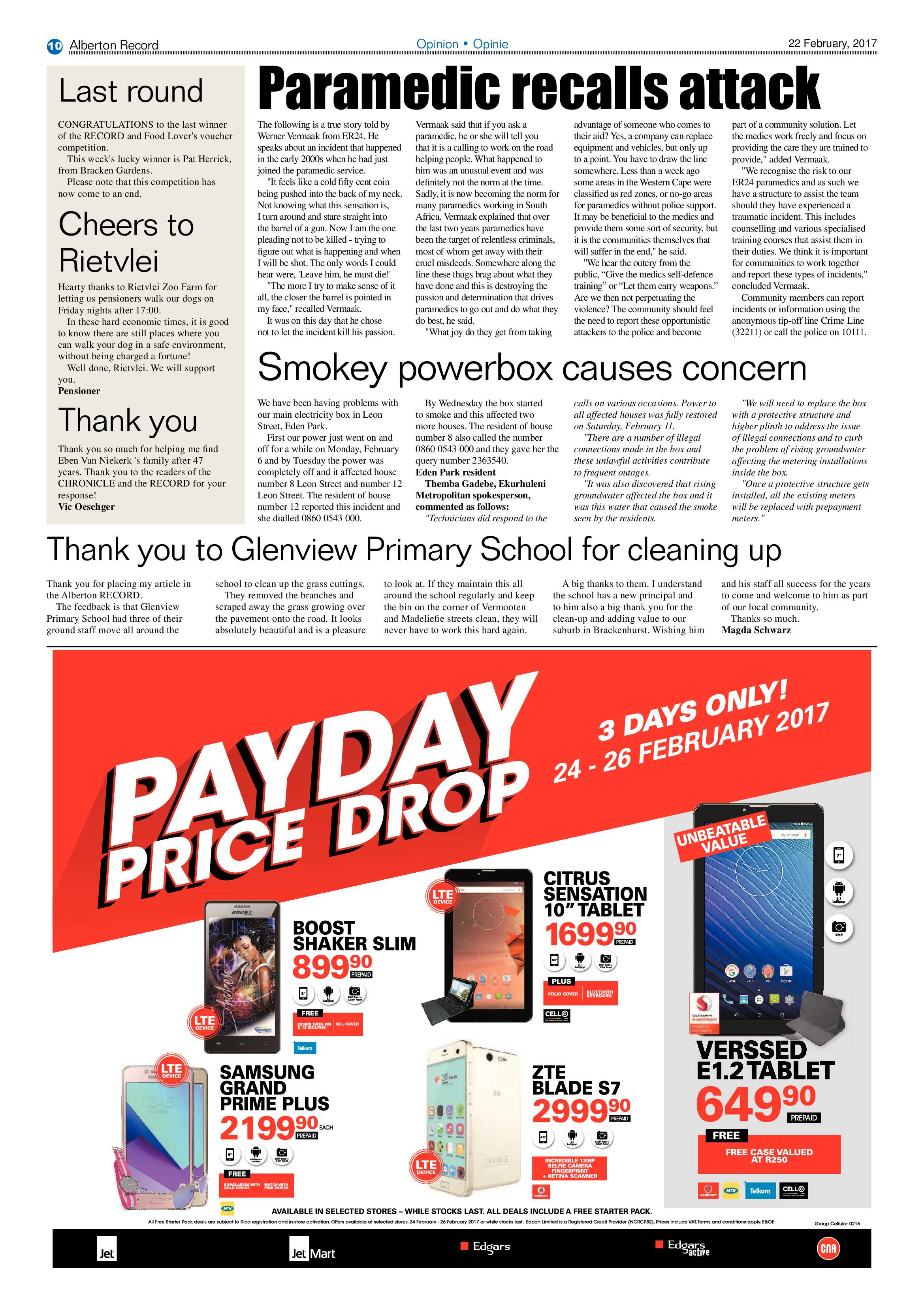 Alberton Record 22 February 2017 page 10