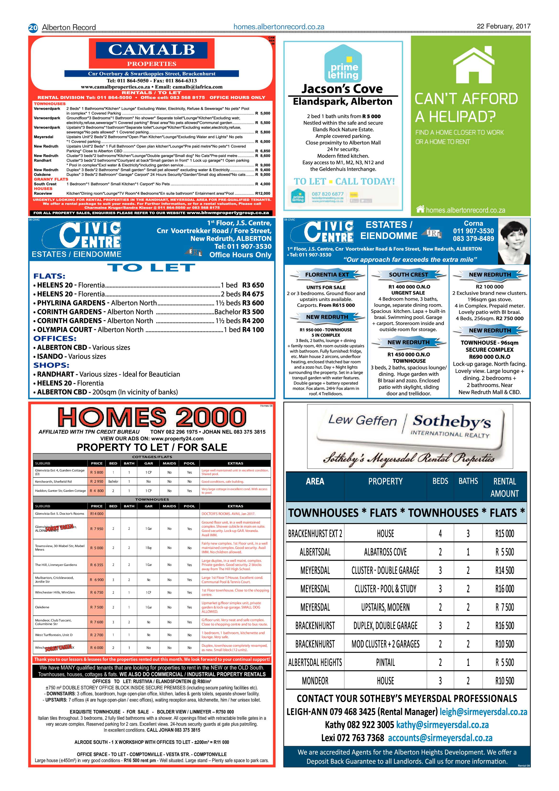 Alberton Record 22 February 2017 page 20