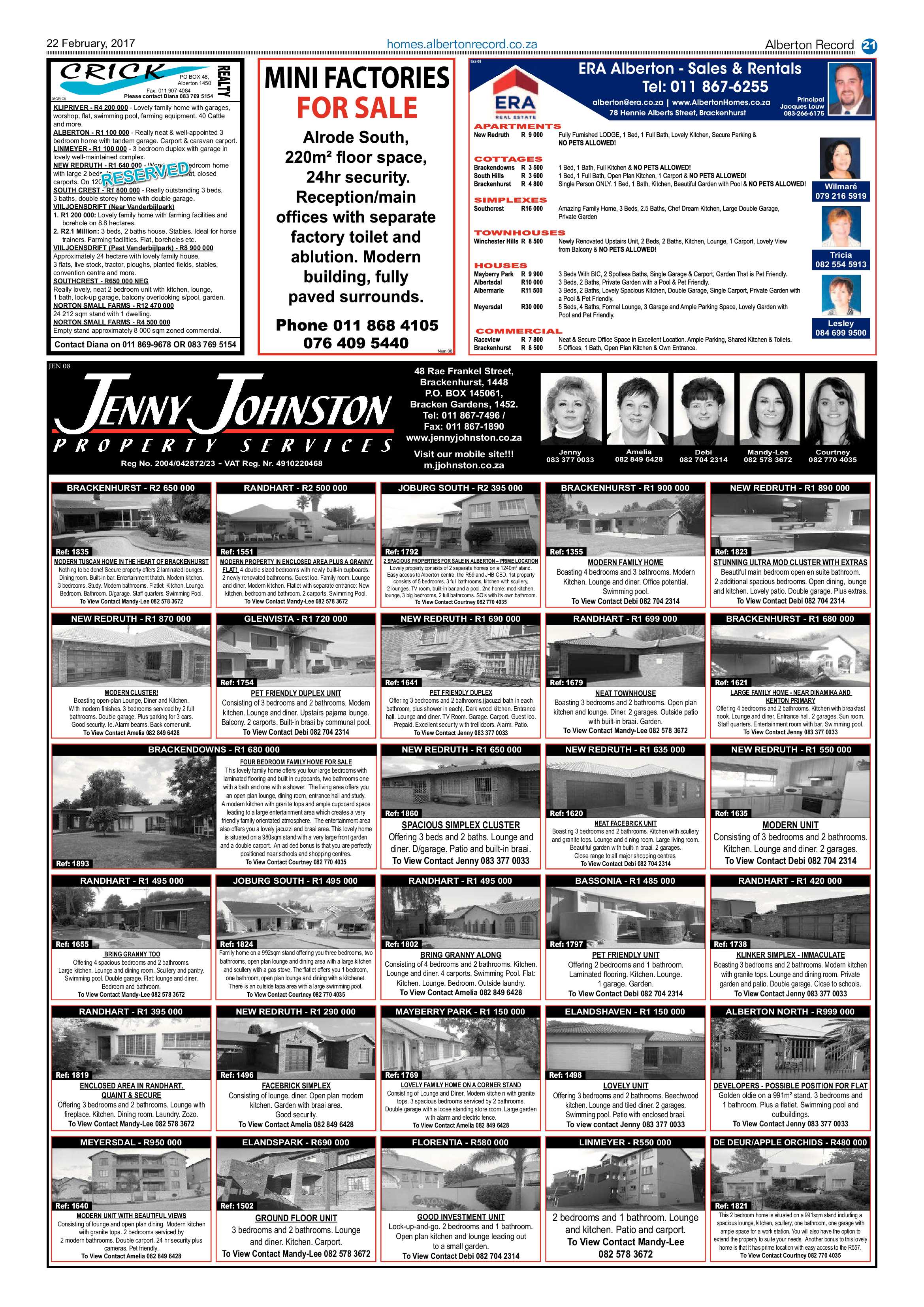 Alberton Record 22 February 2017 page 21