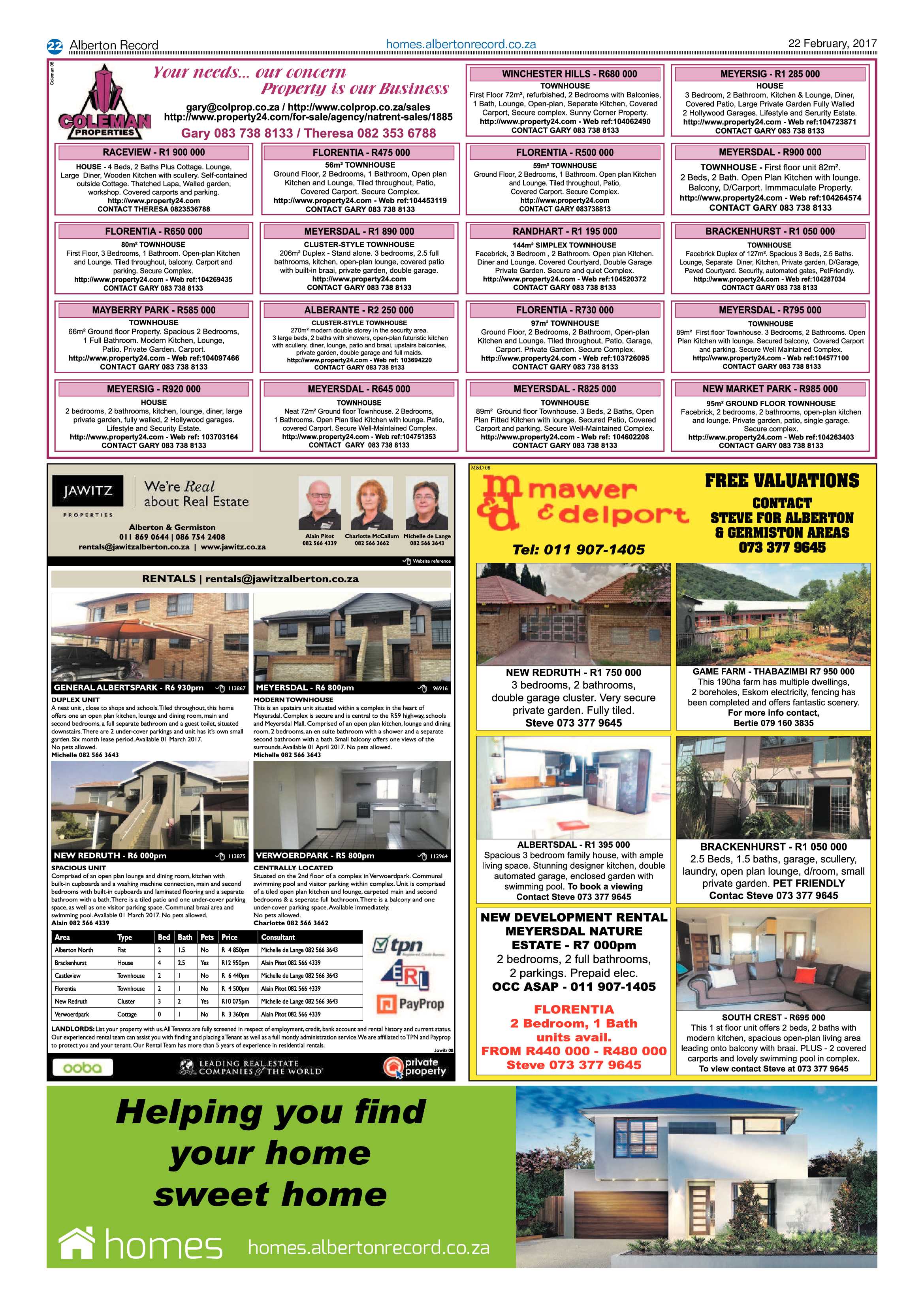 Alberton Record 22 February 2017 page 22