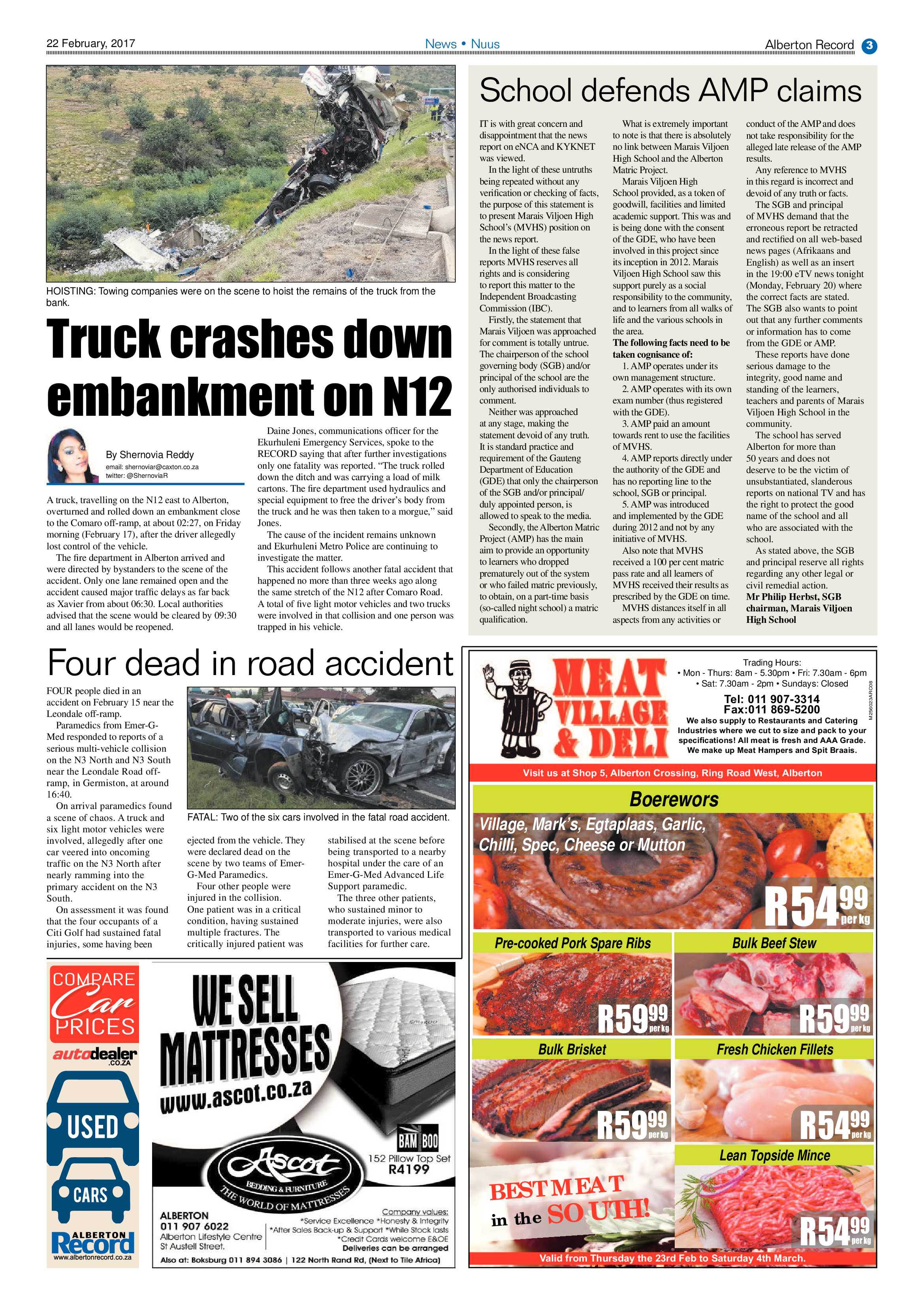 Alberton Record 22 February 2017 page 3