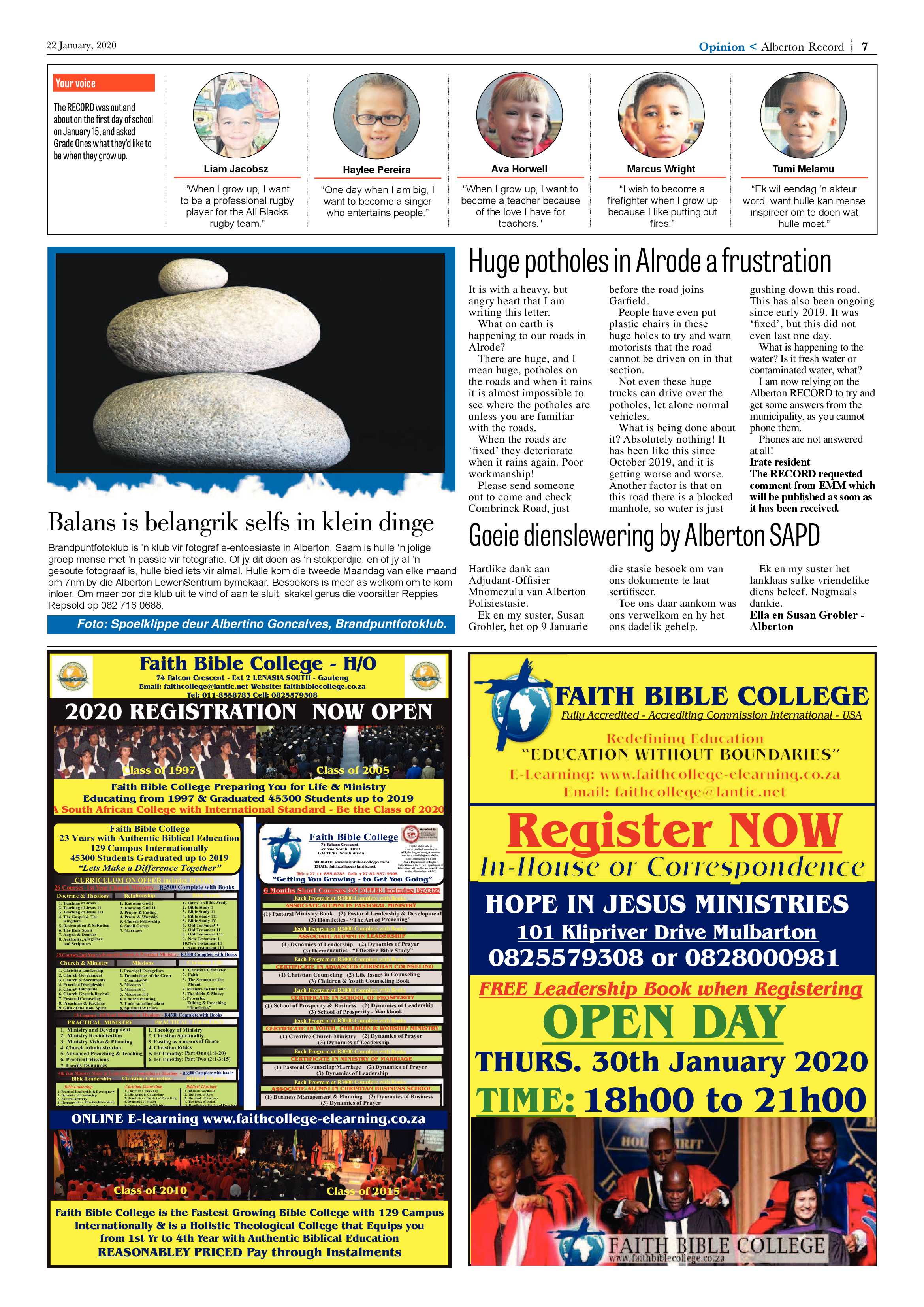 Alberton Record 22 January 2020 page 7