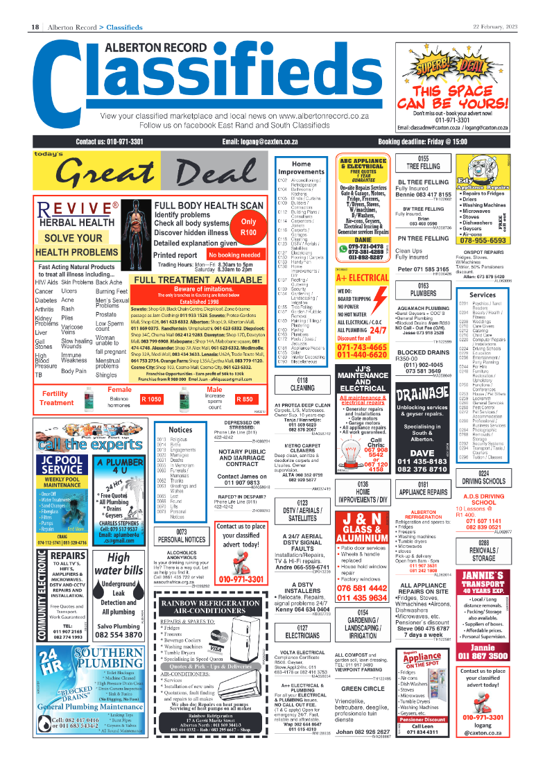 Alberton Record 22 February 2023 page 18