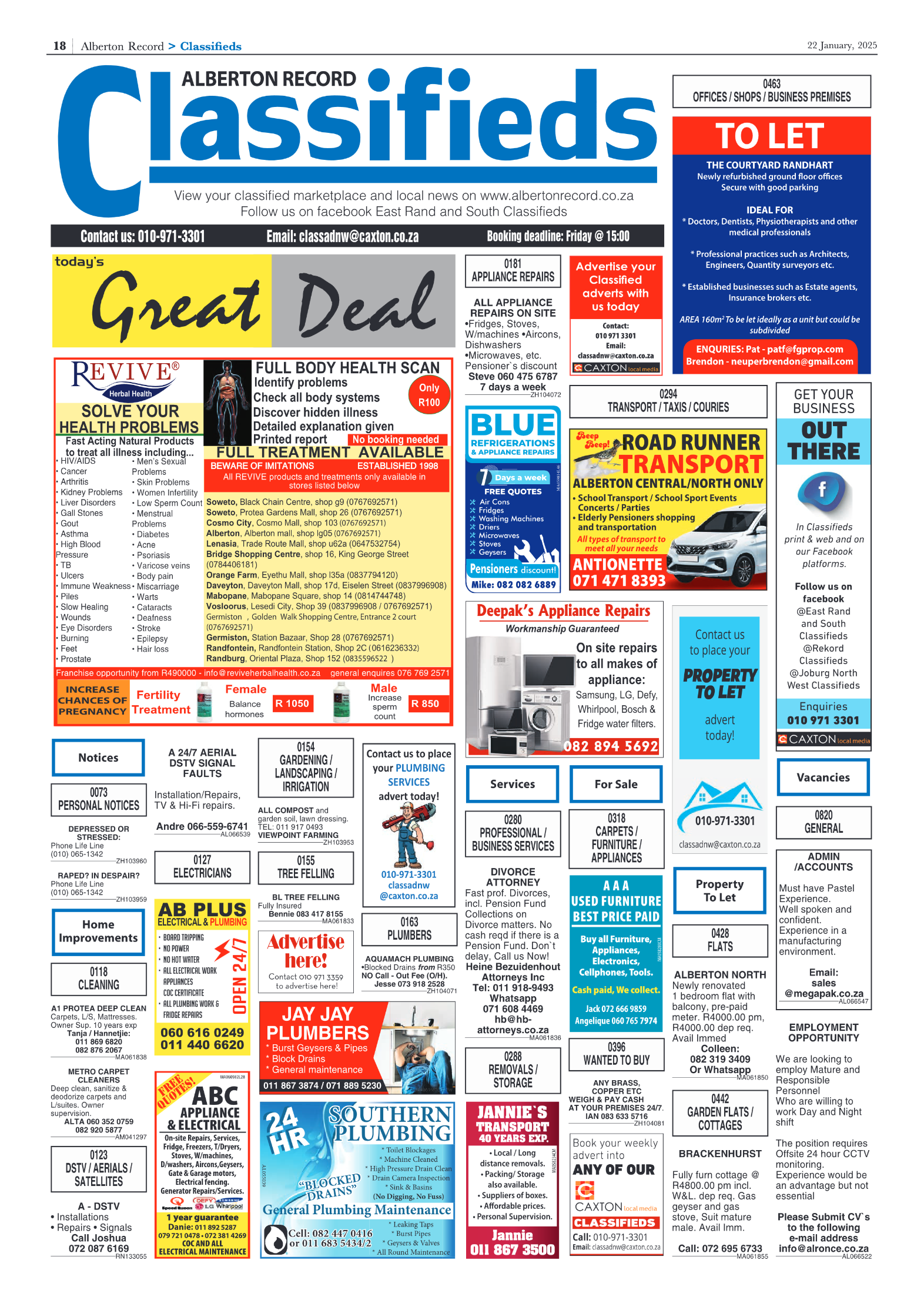 Alberton Record 22 January 2025 page 18