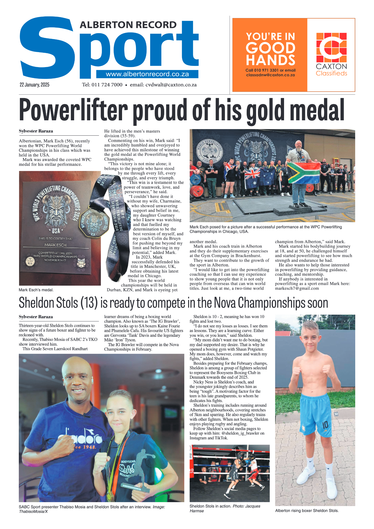Alberton Record 22 January 2025 page 20