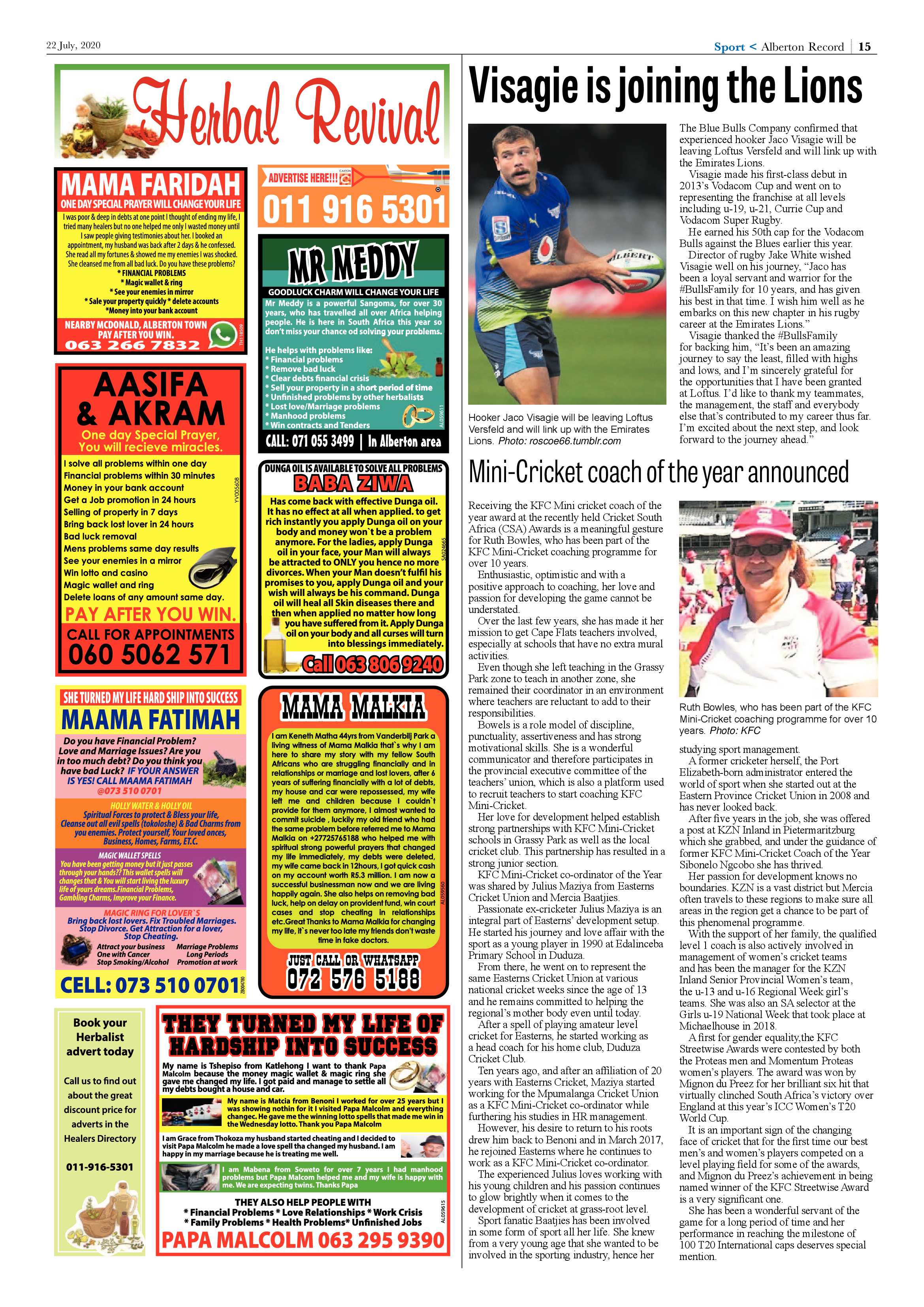 Alberton Record 22 July 2020 page 15