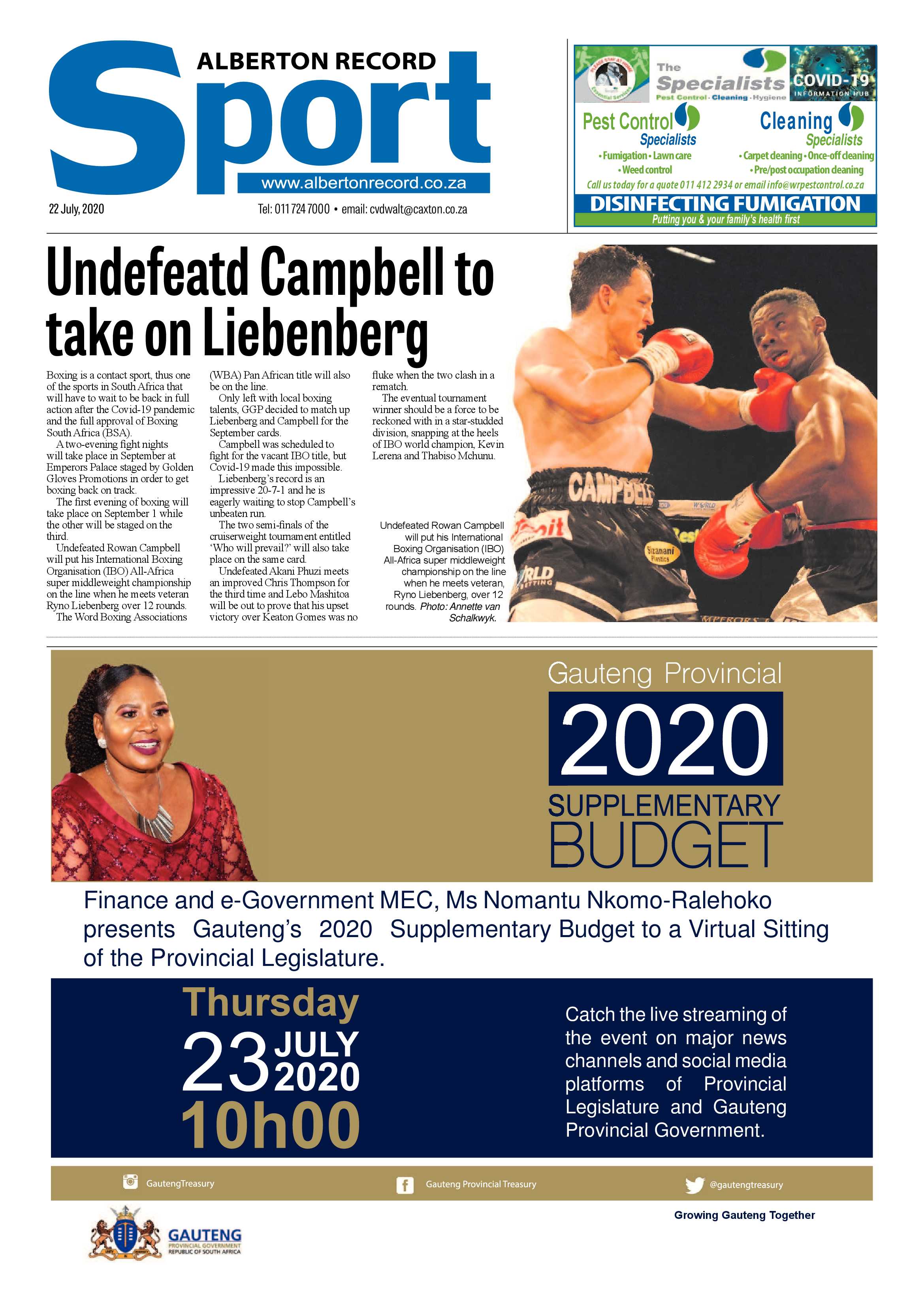 Alberton Record 22 July 2020 page 16
