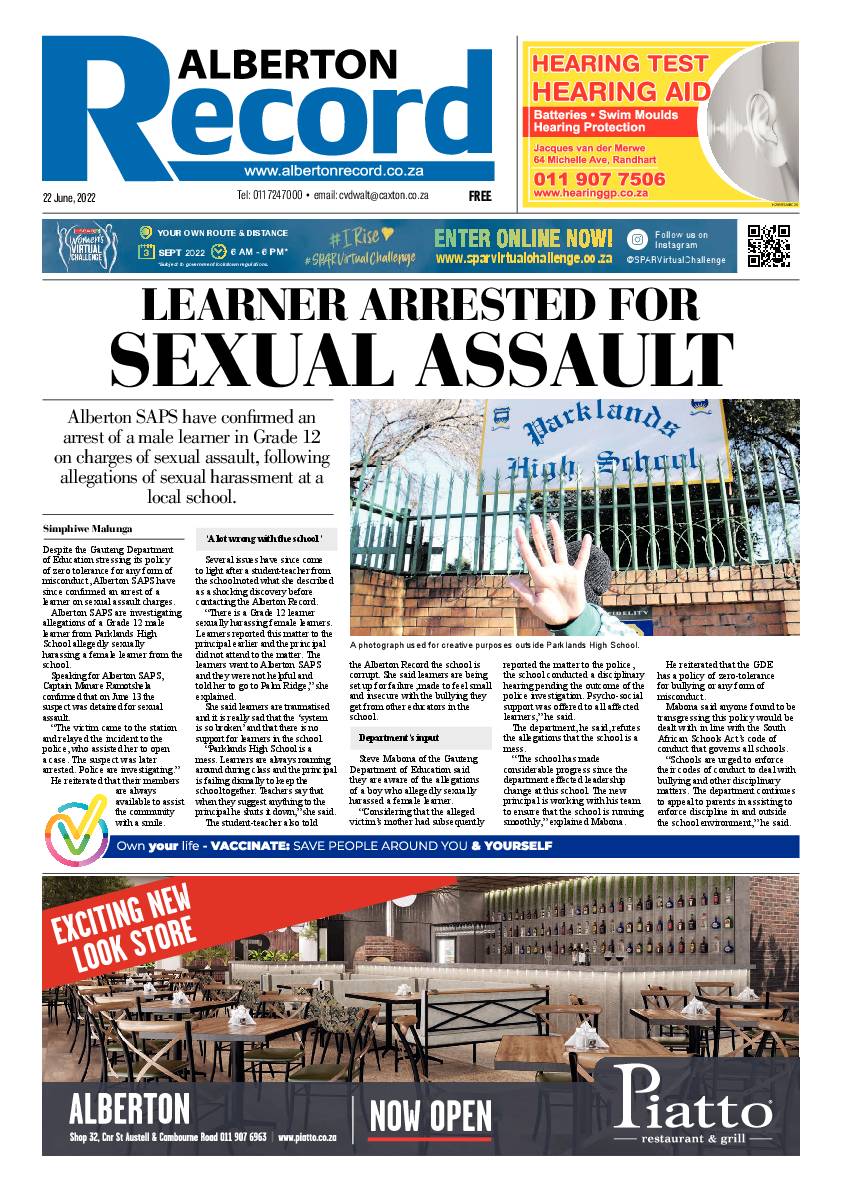 Alberton Record 22 June 2022 page 3