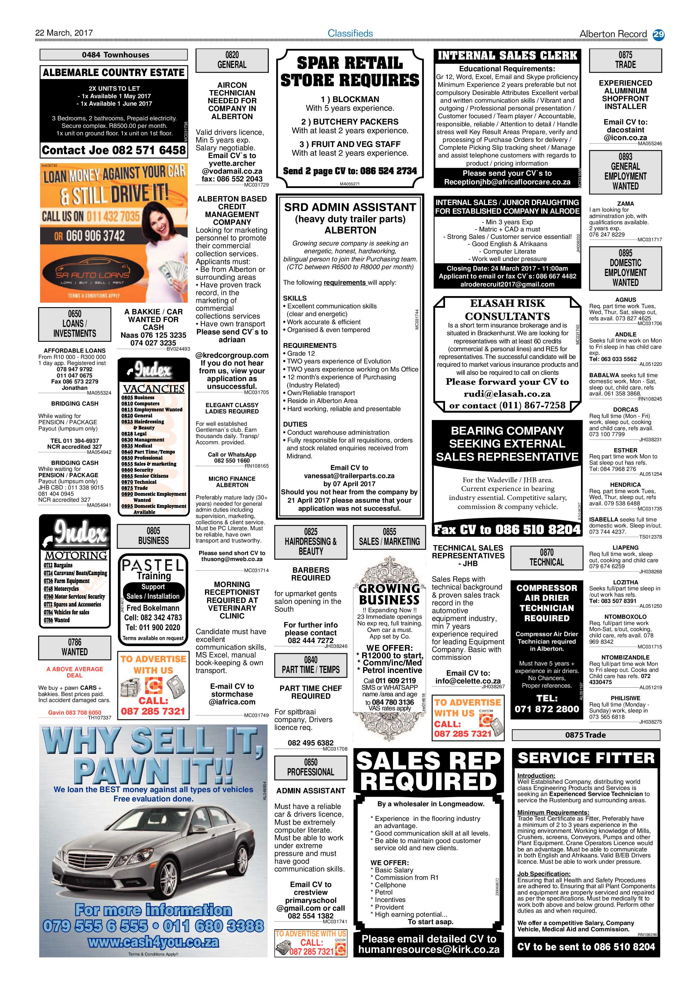 Alberton Record 22 March 2017 page 29