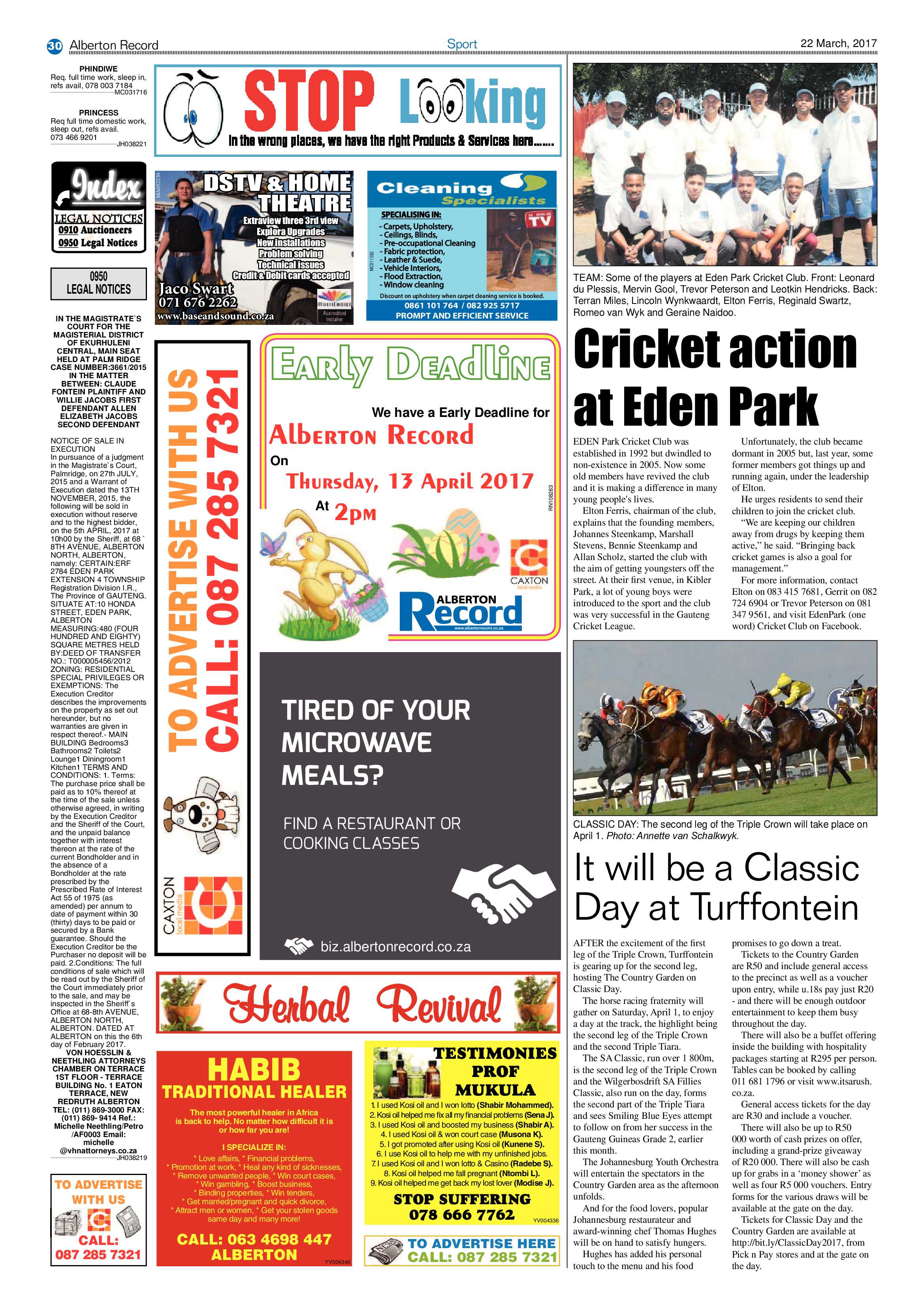 Alberton Record 22 March 2017 page 30