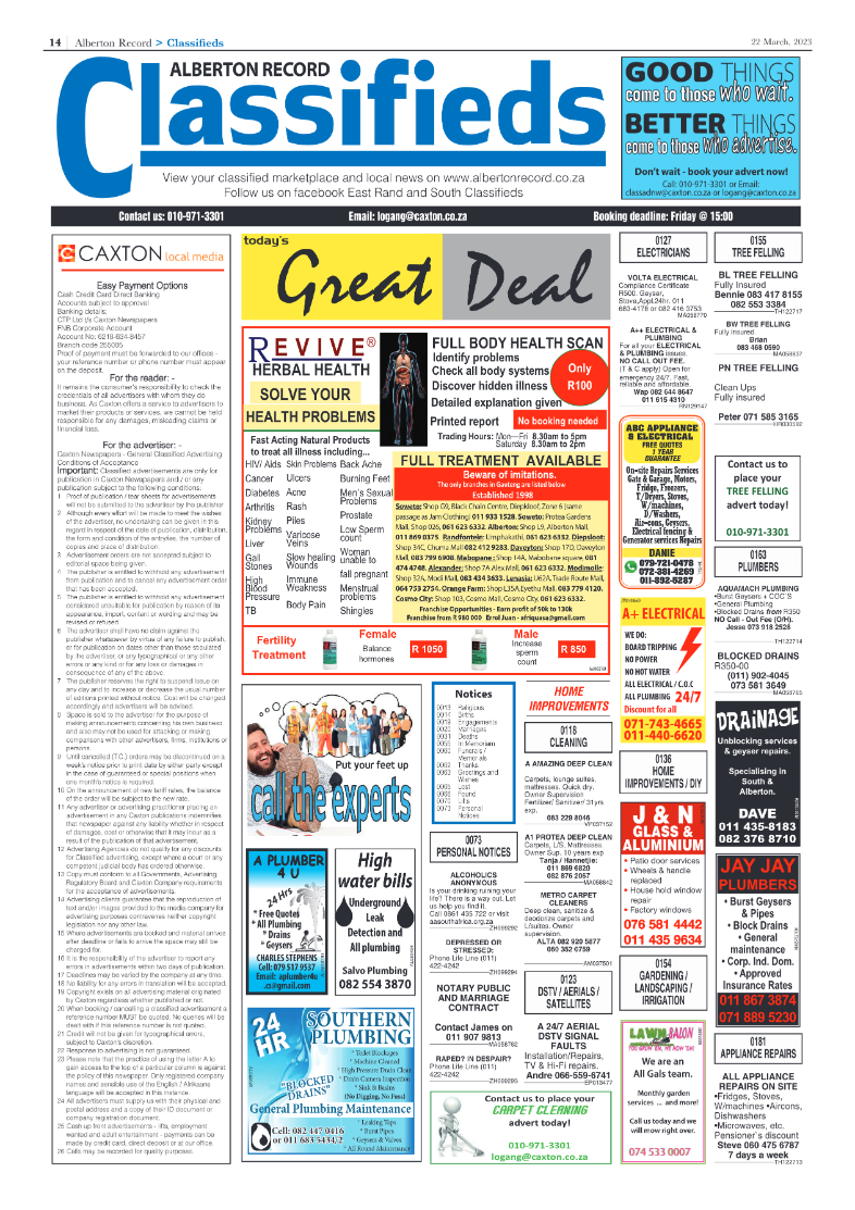Alberton Record 22 March 2023 page 14