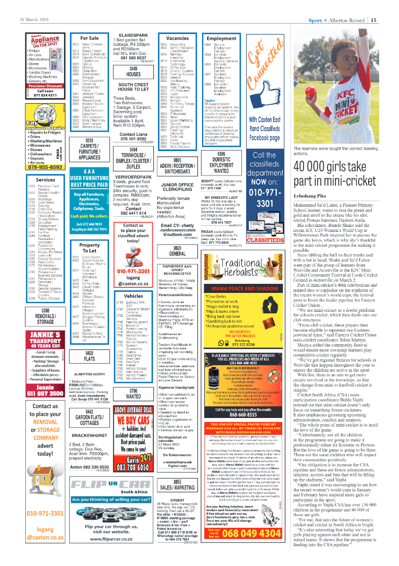 Alberton Record 22 March 2023 page 15