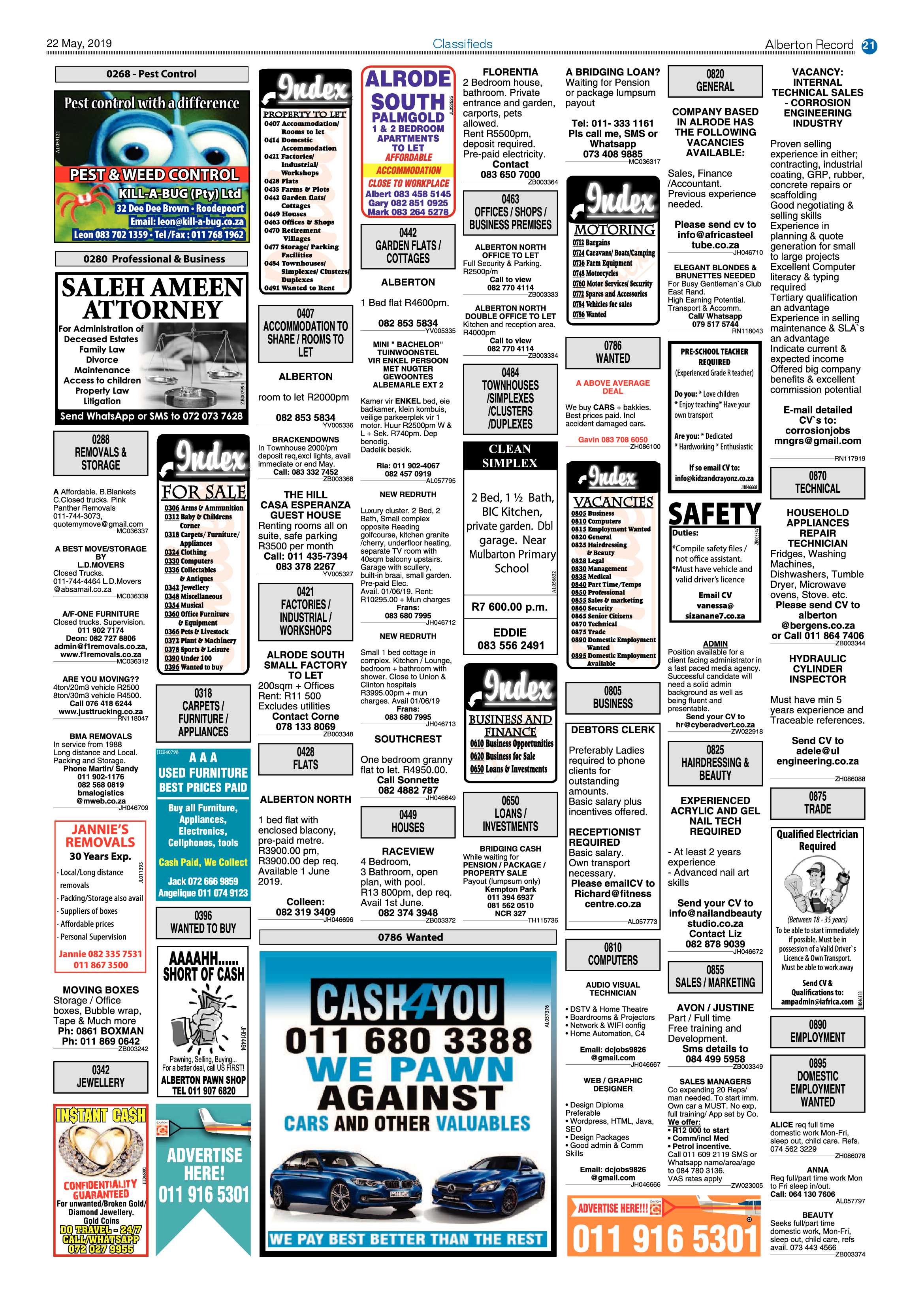 Alberton Record 22 May 2019 page 21