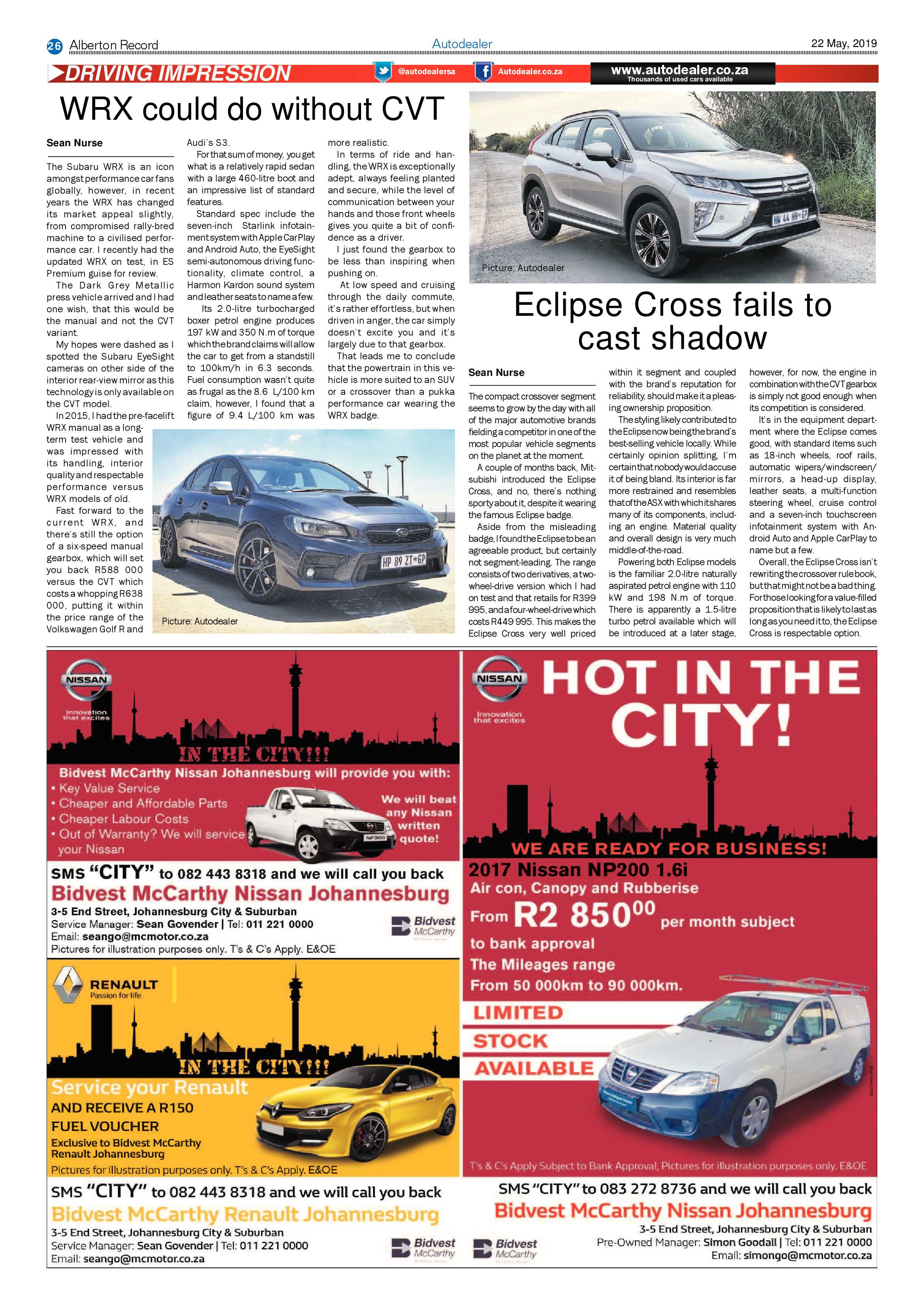 Alberton Record 22 May 2019 page 26