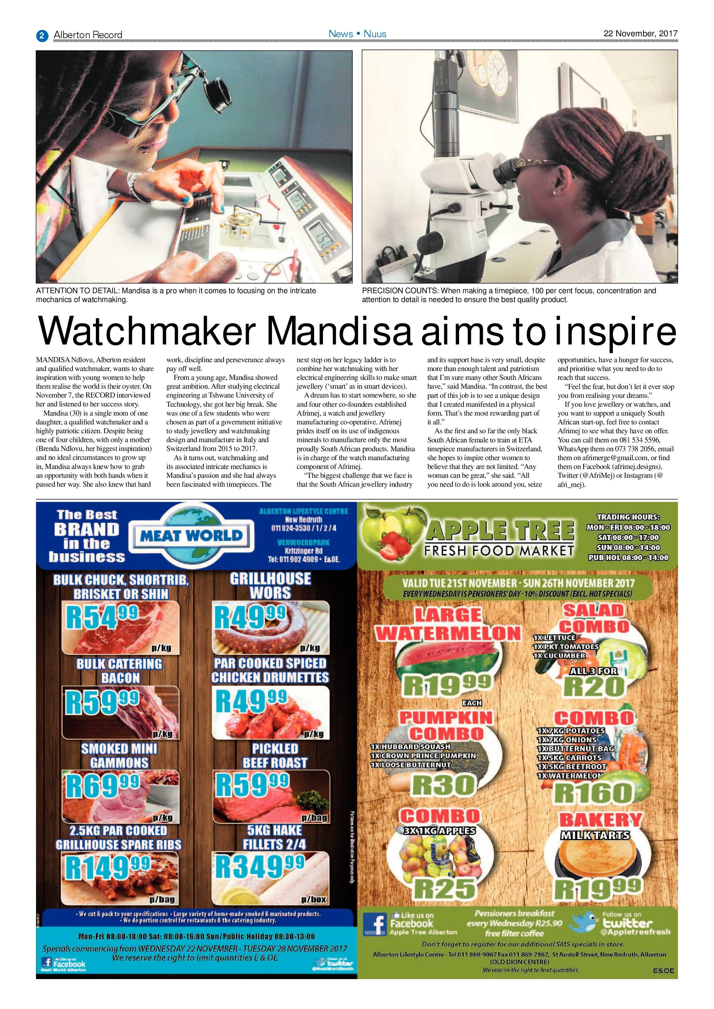Alberton Record 22 November 2017 page 2