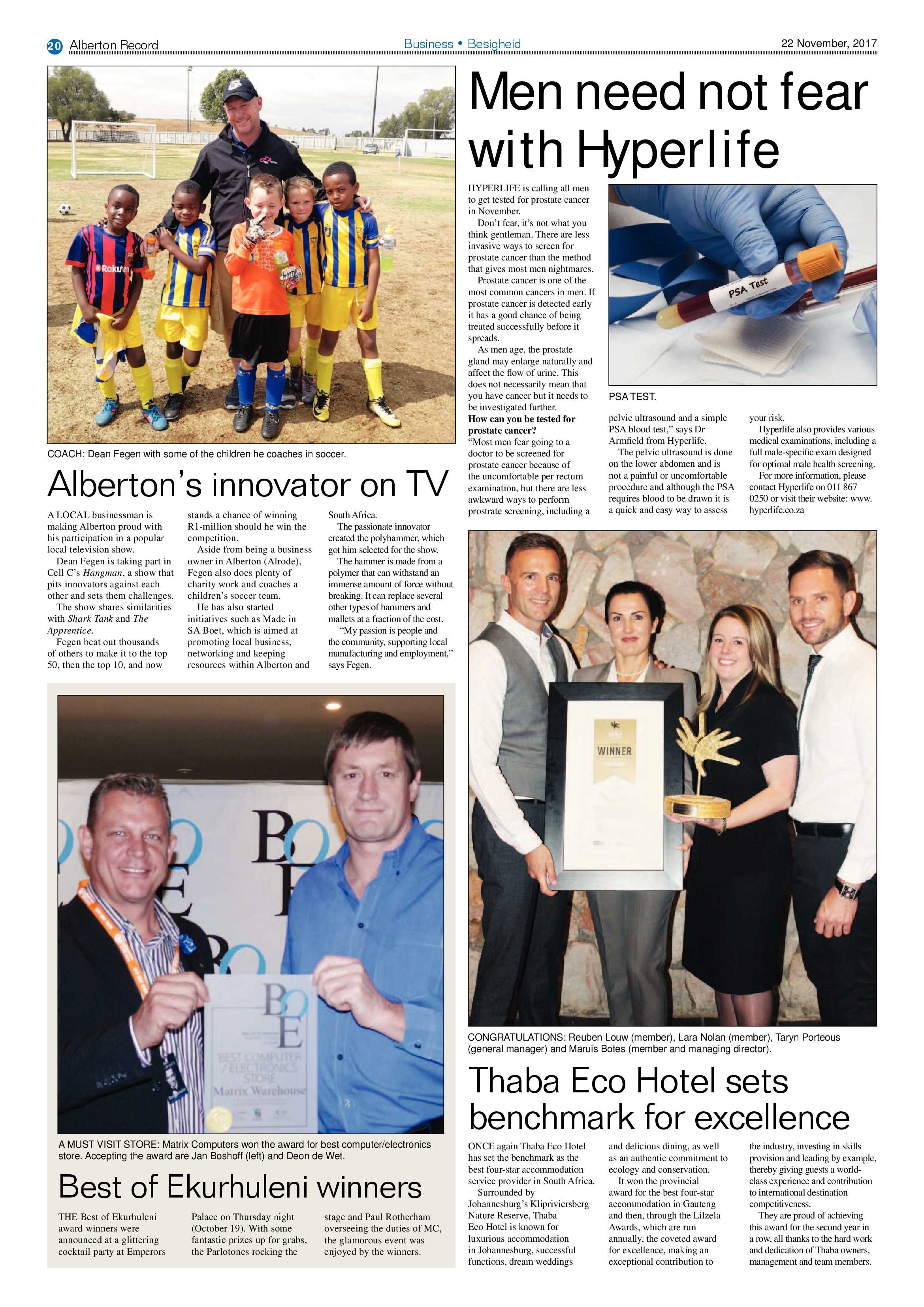 Alberton Record 22 November 2017 page 20