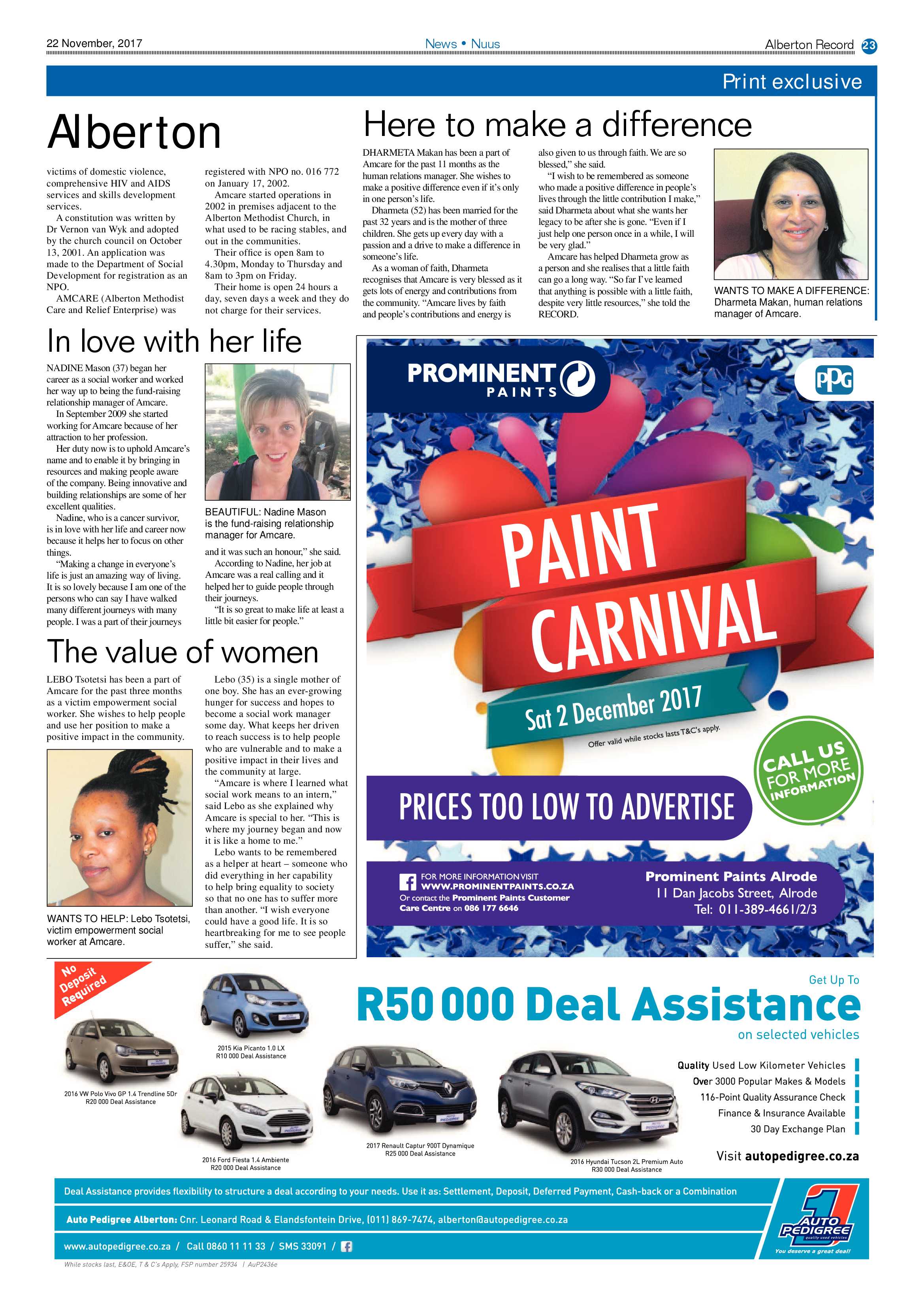 Alberton Record 22 November 2017 page 23