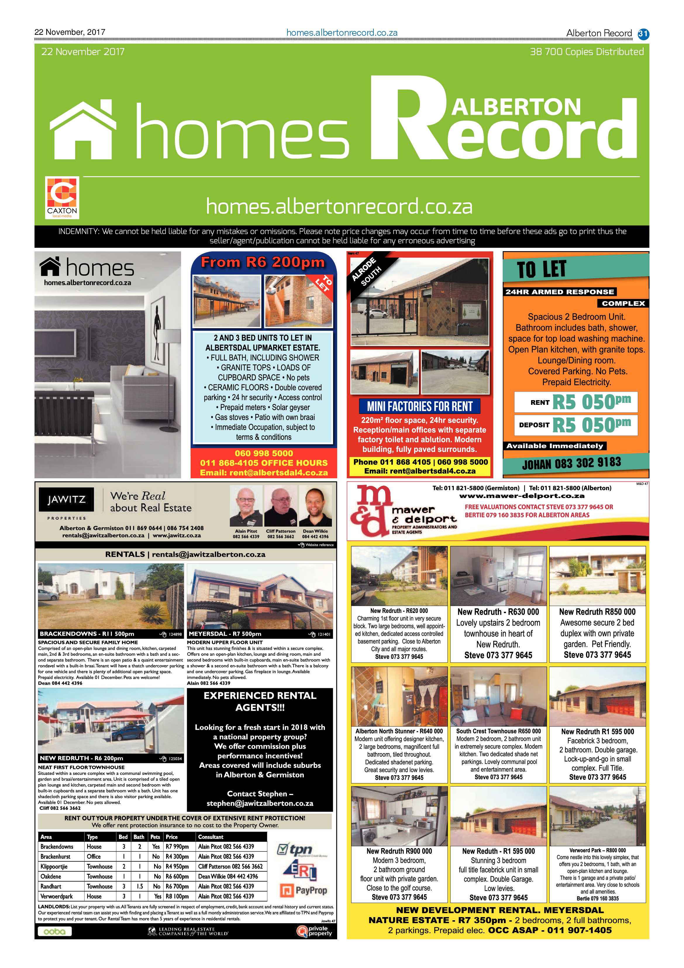 Alberton Record 22 November 2017 page 31